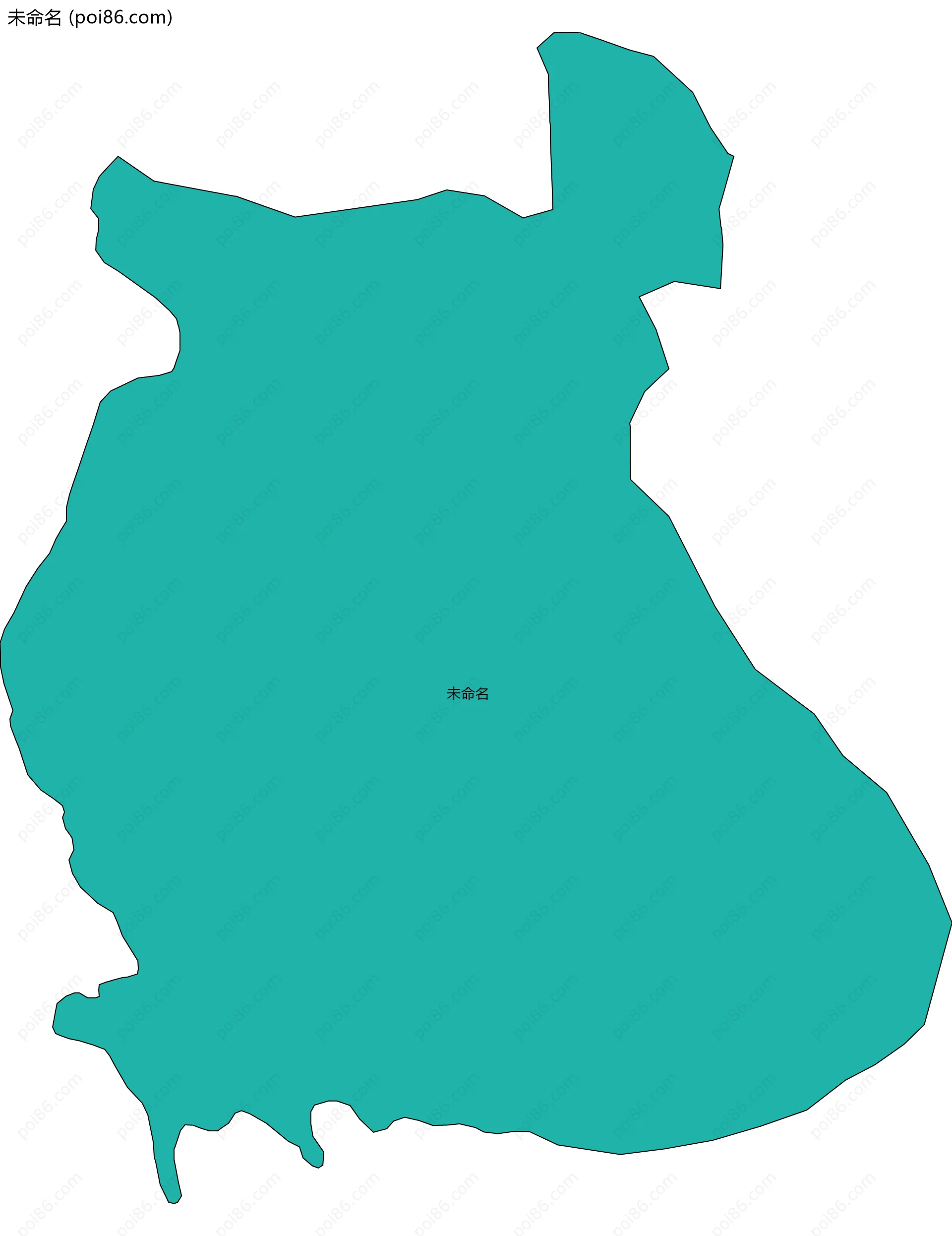 未命名边界地图