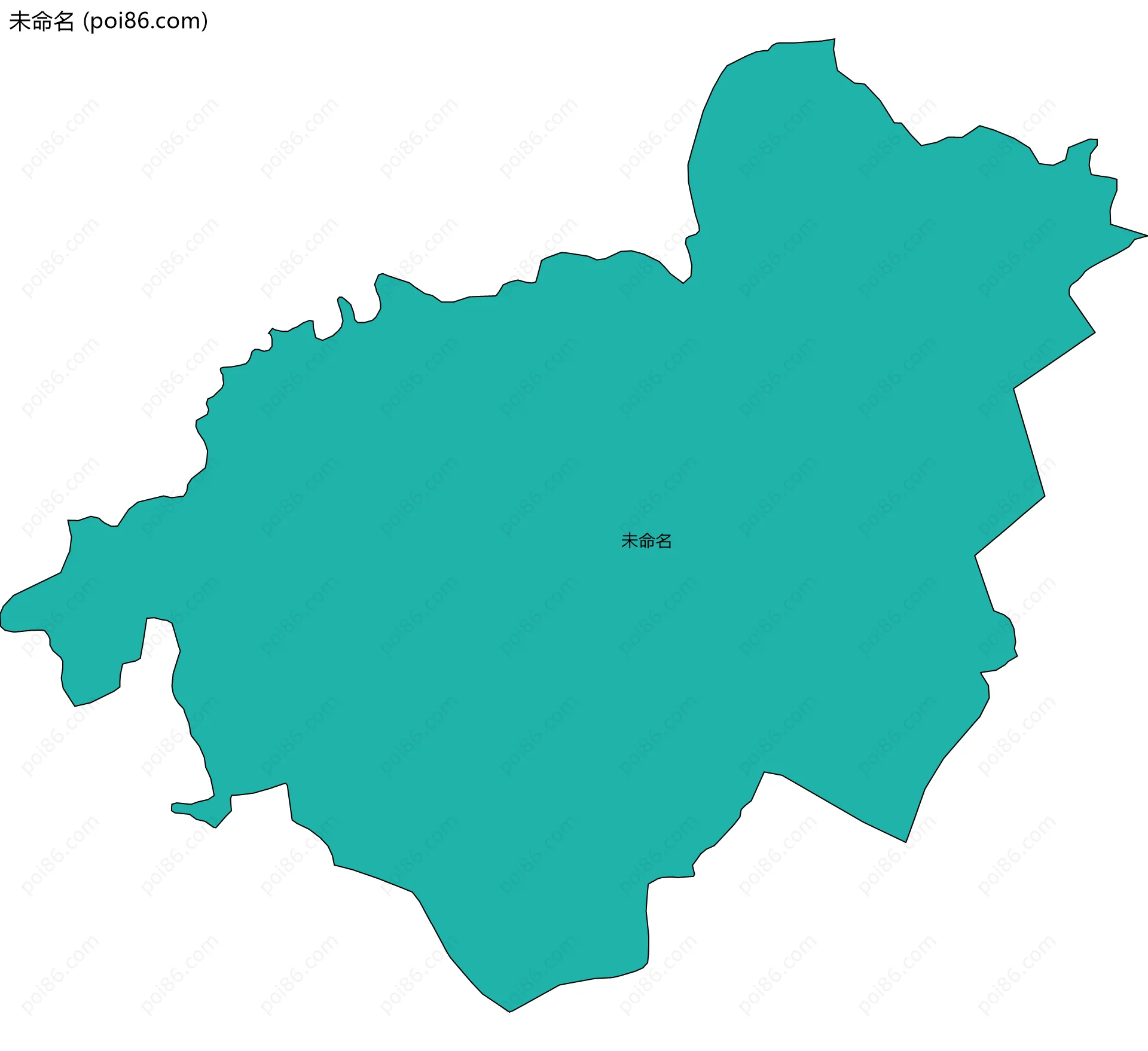 未命名边界地图