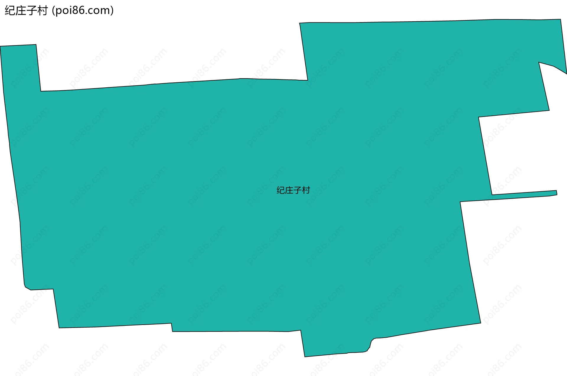 纪庄子村边界地图