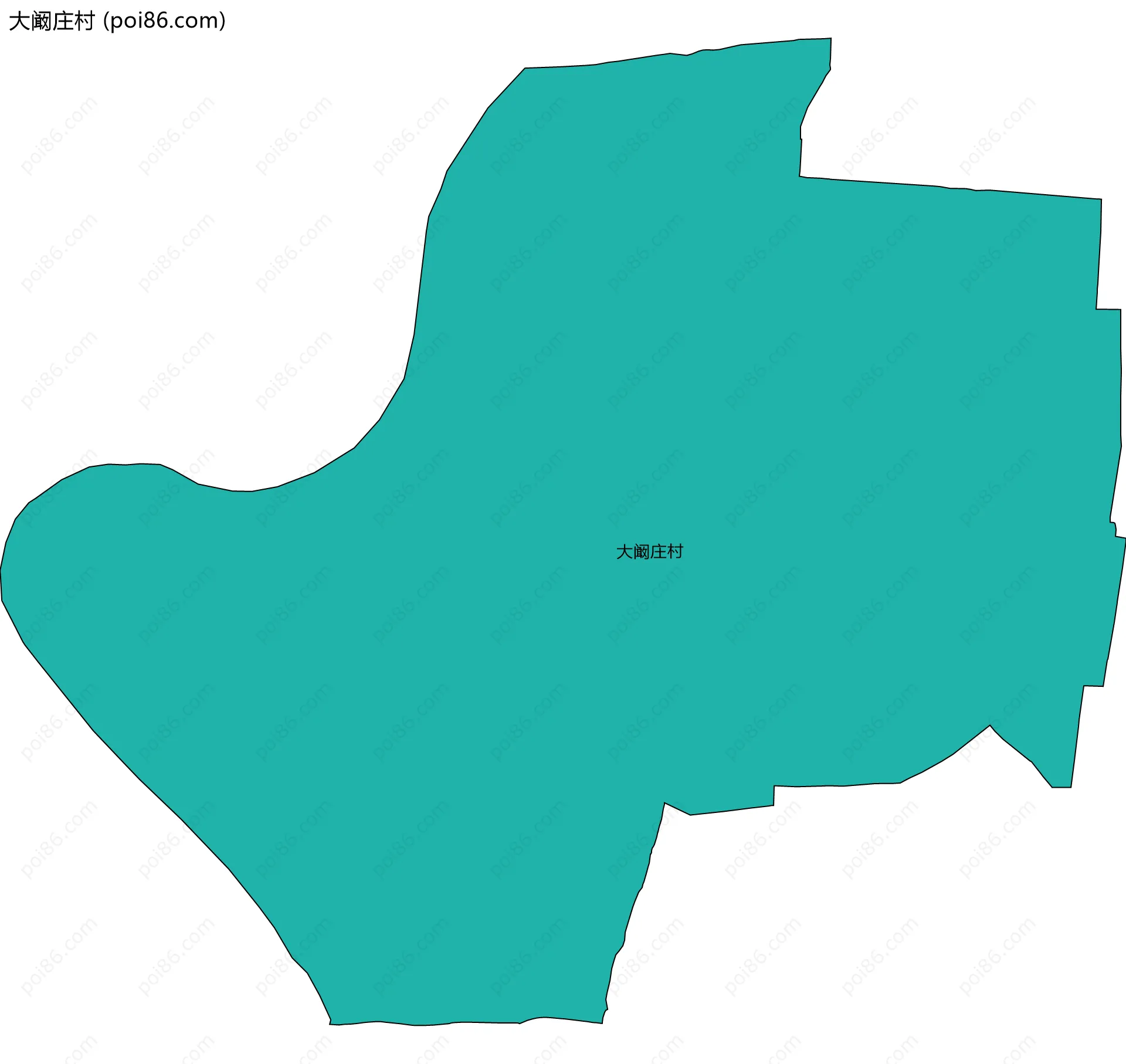 大阚庄村边界地图