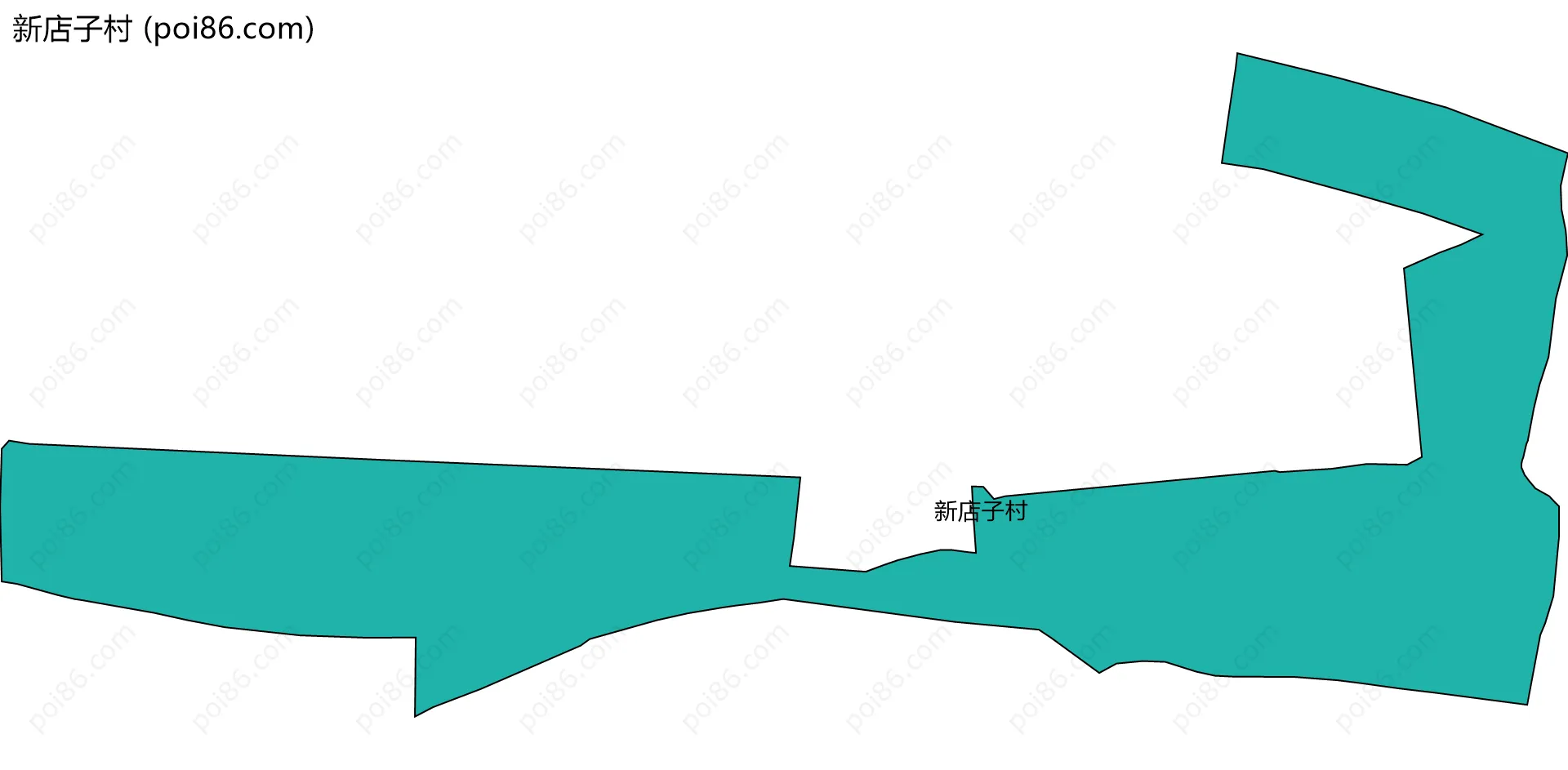 新店子村边界地图
