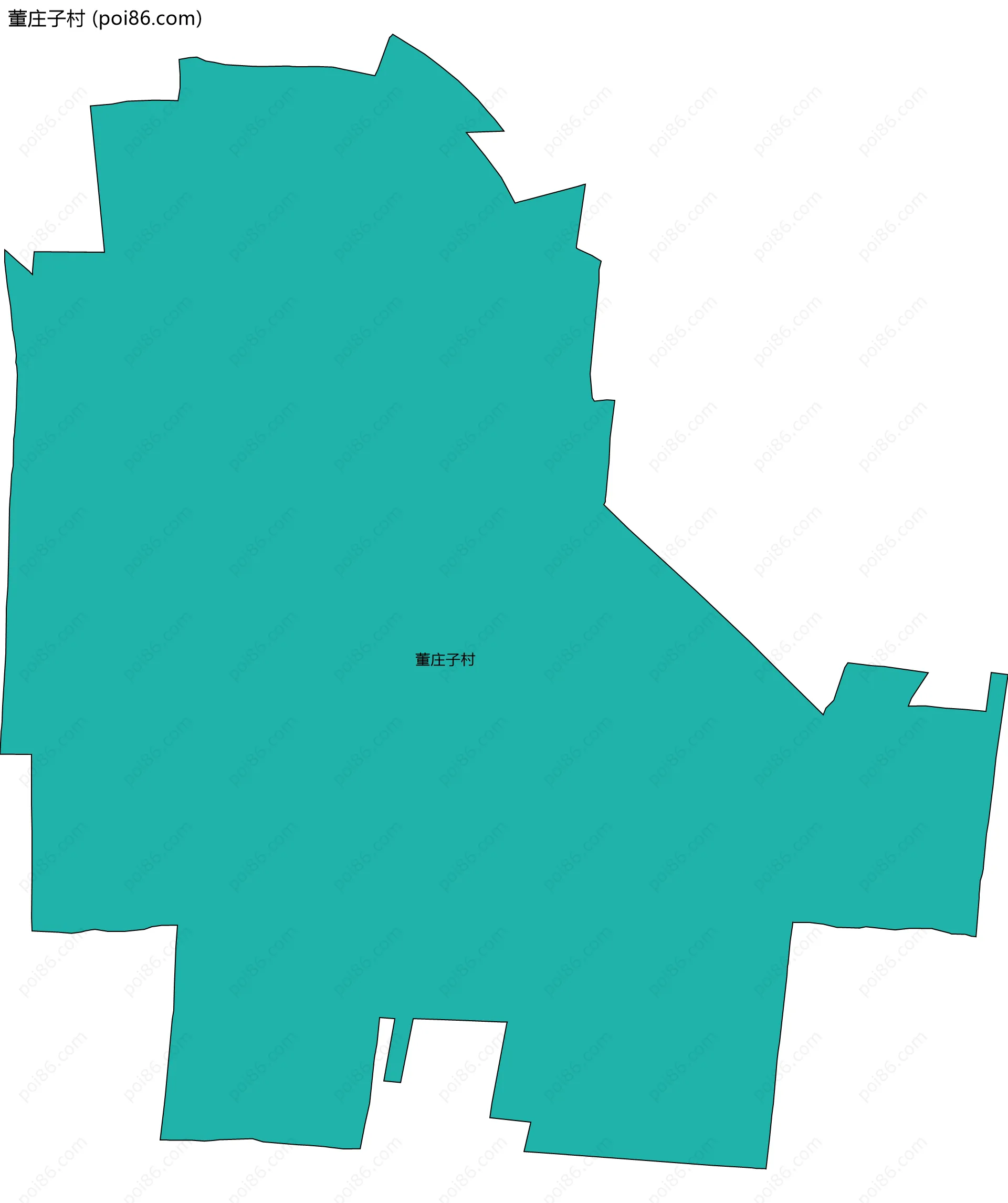 董庄子村边界地图