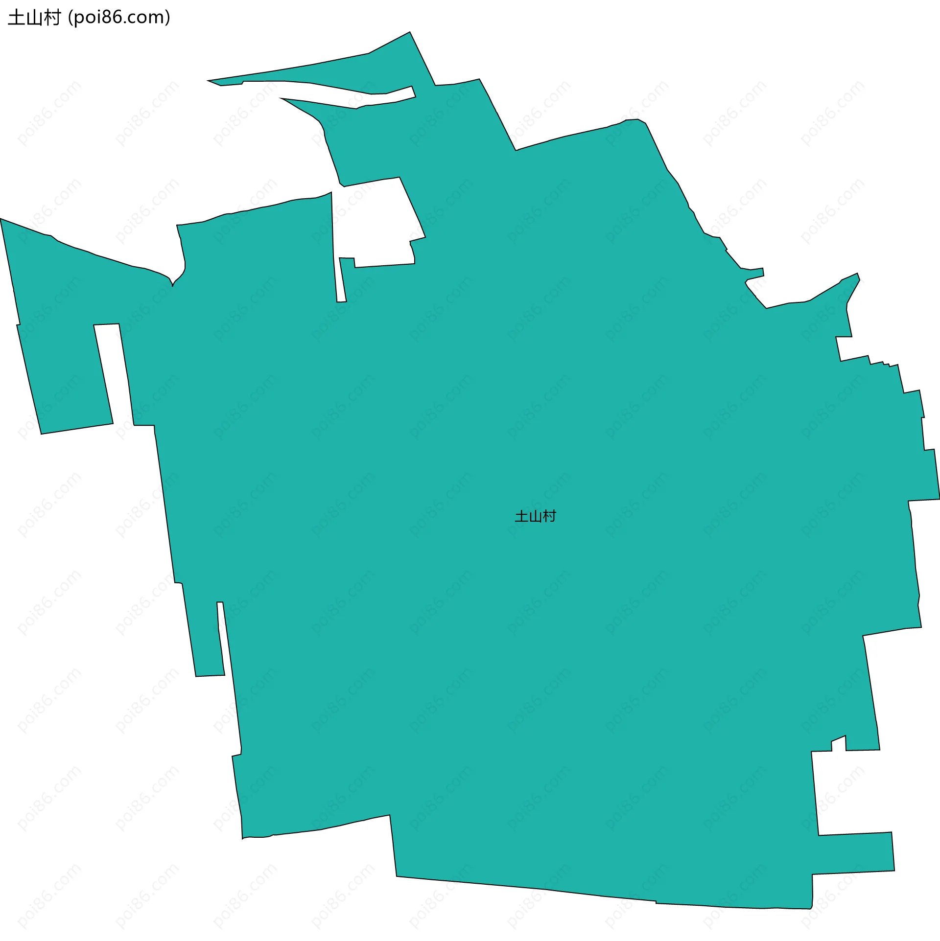 土山村边界地图