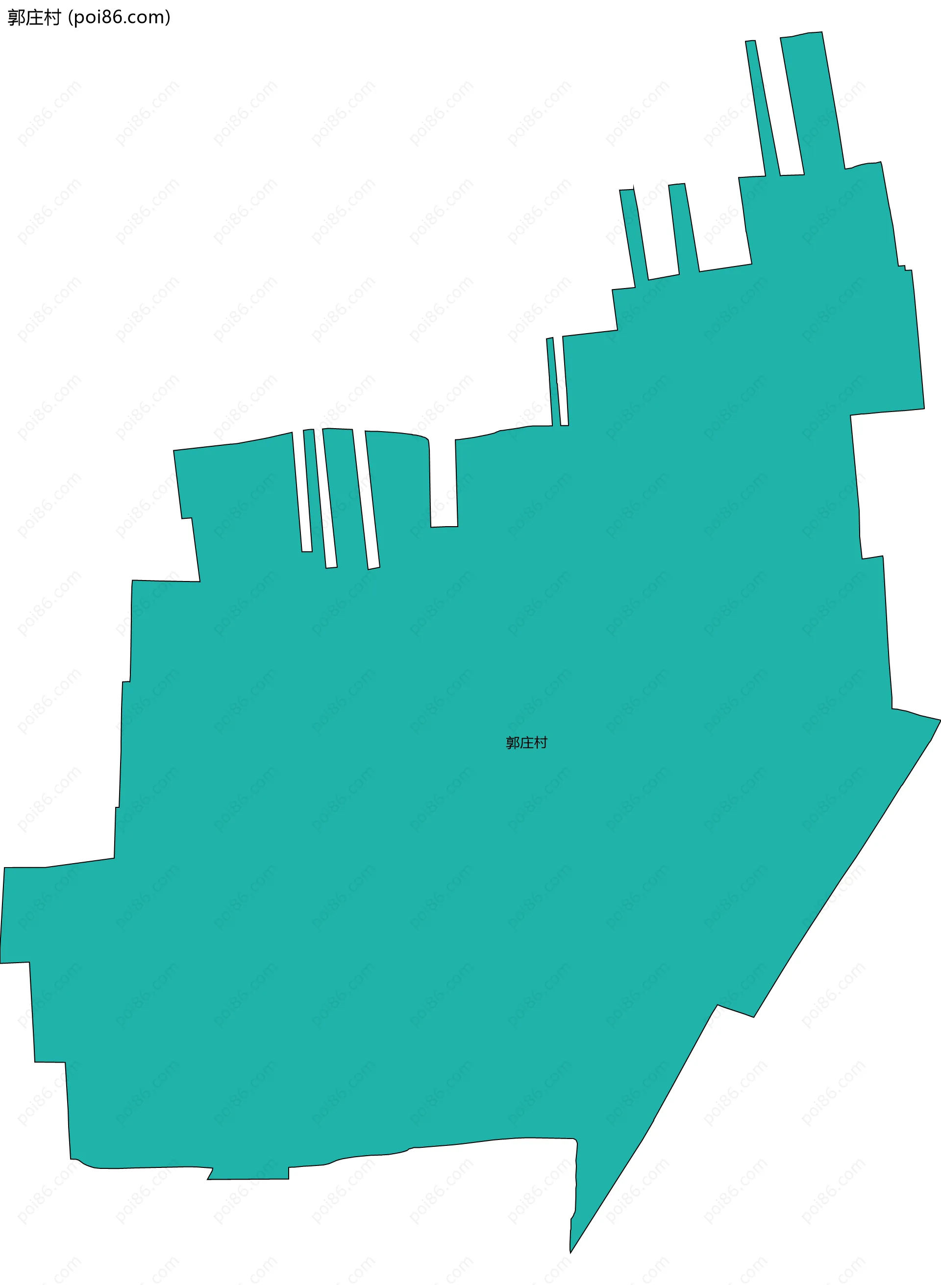 郭庄村边界地图