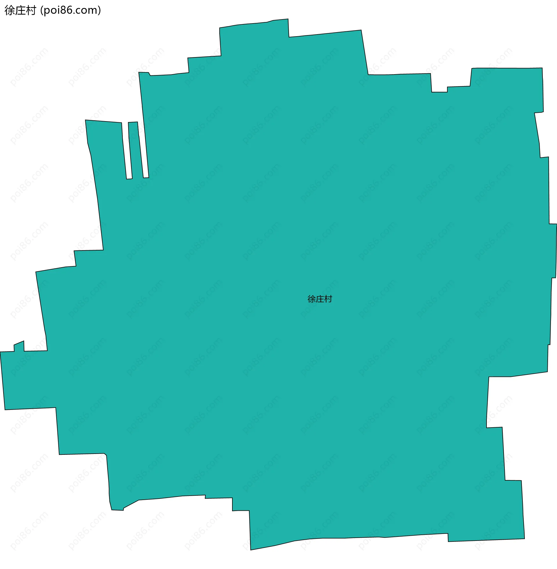 徐庄村边界地图