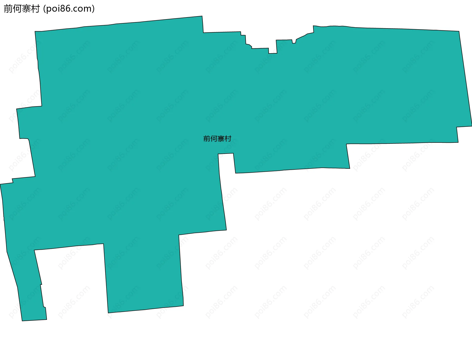 前何寨村边界地图