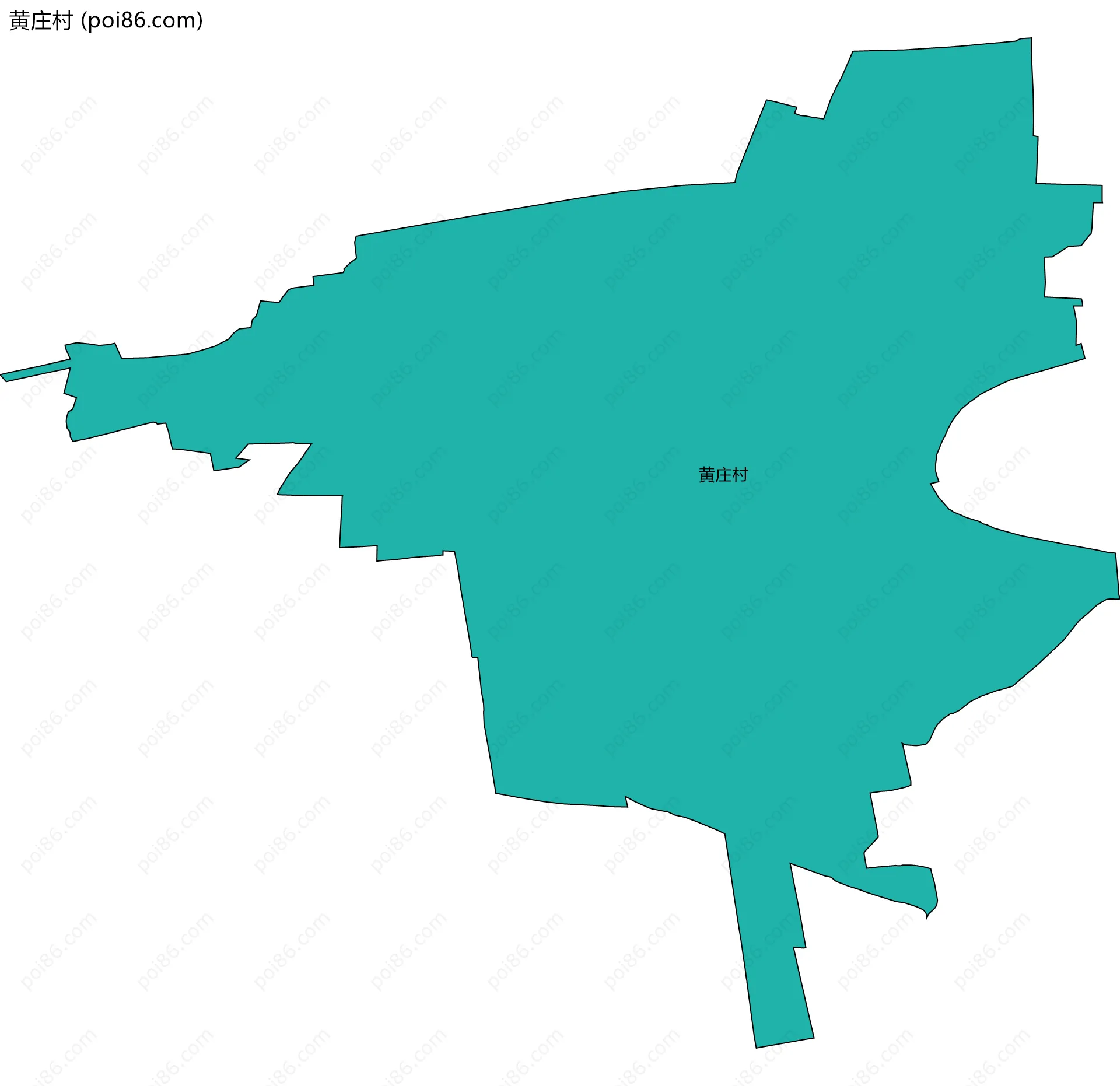 黄庄村边界地图
