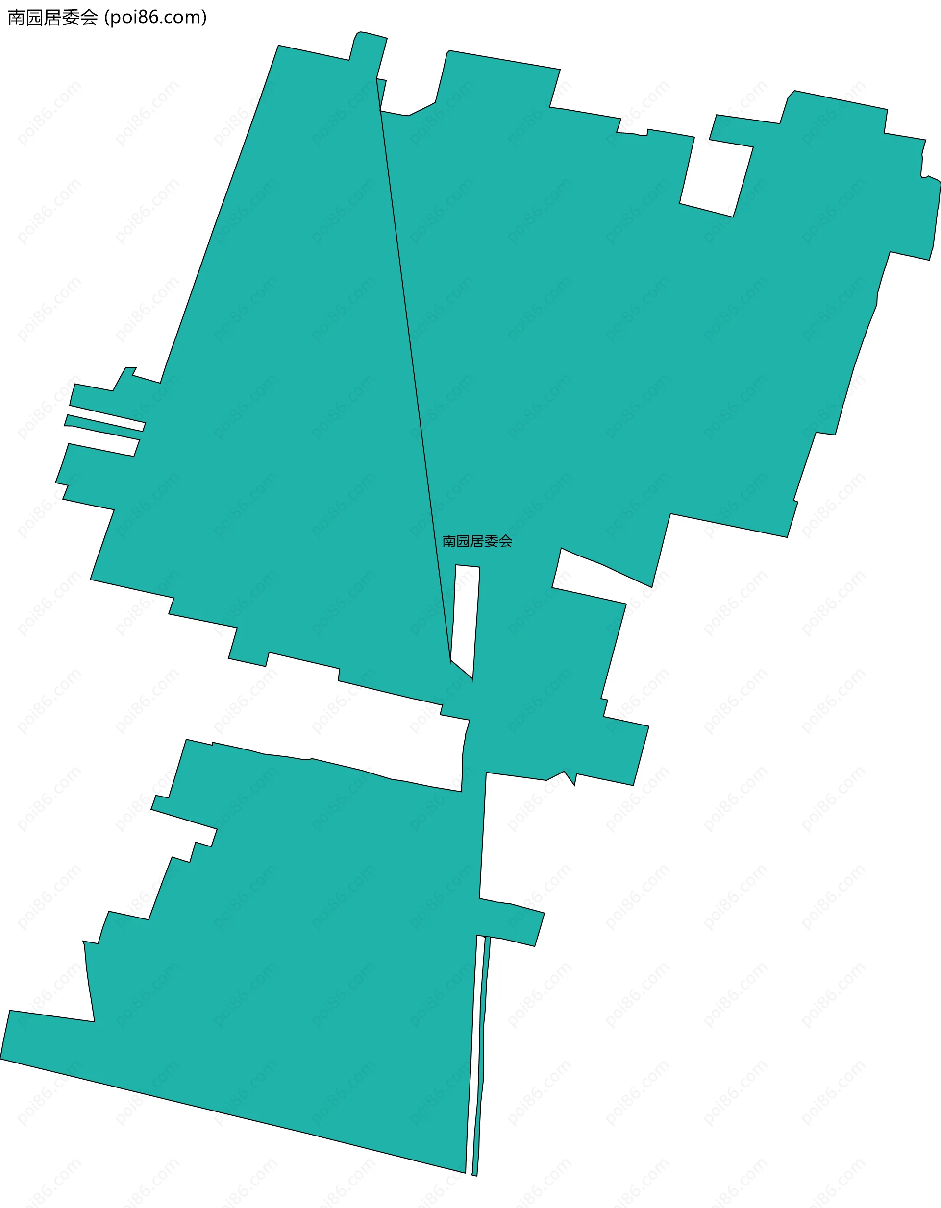南园居委会边界地图