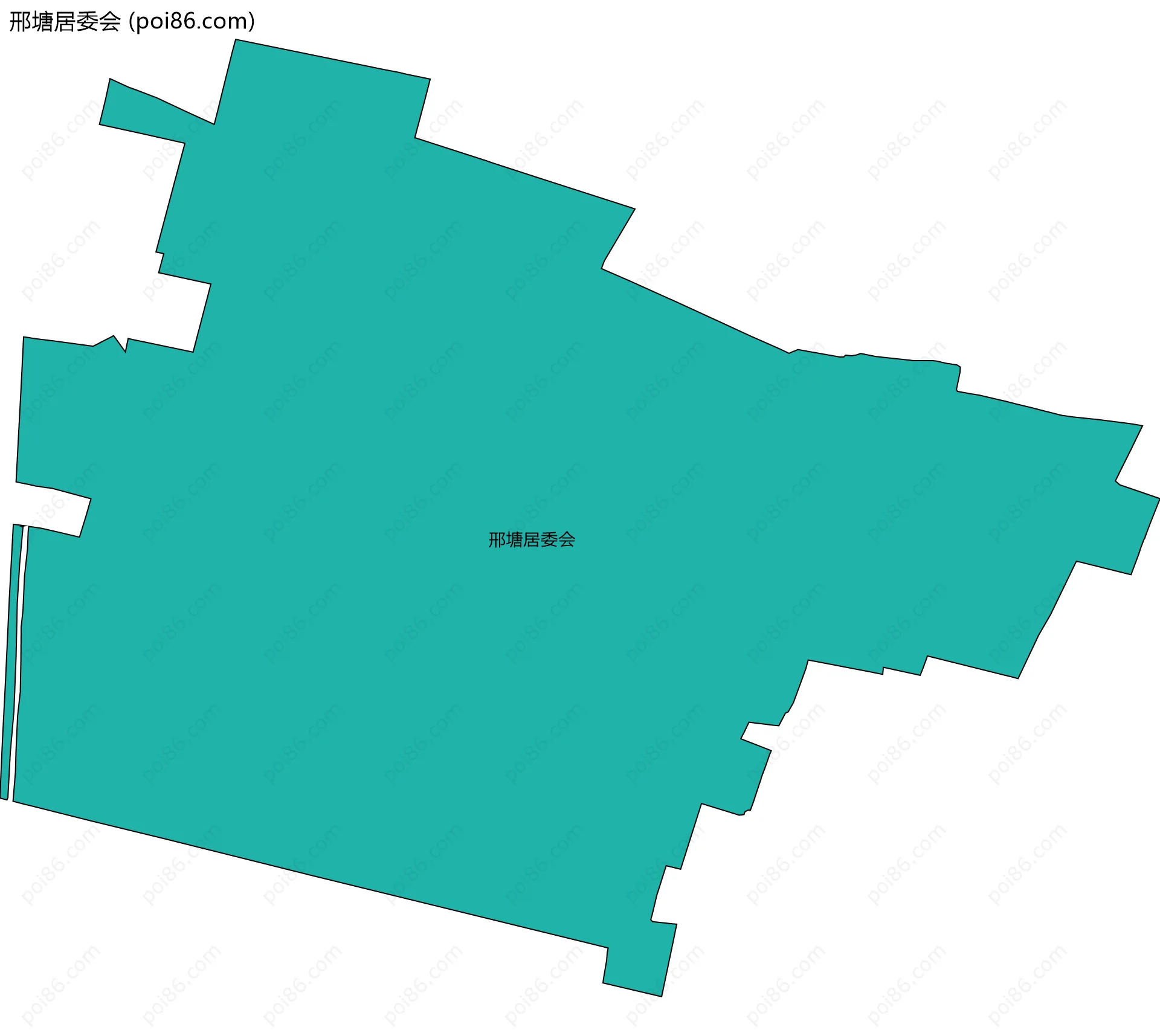 邢塘居委会边界地图