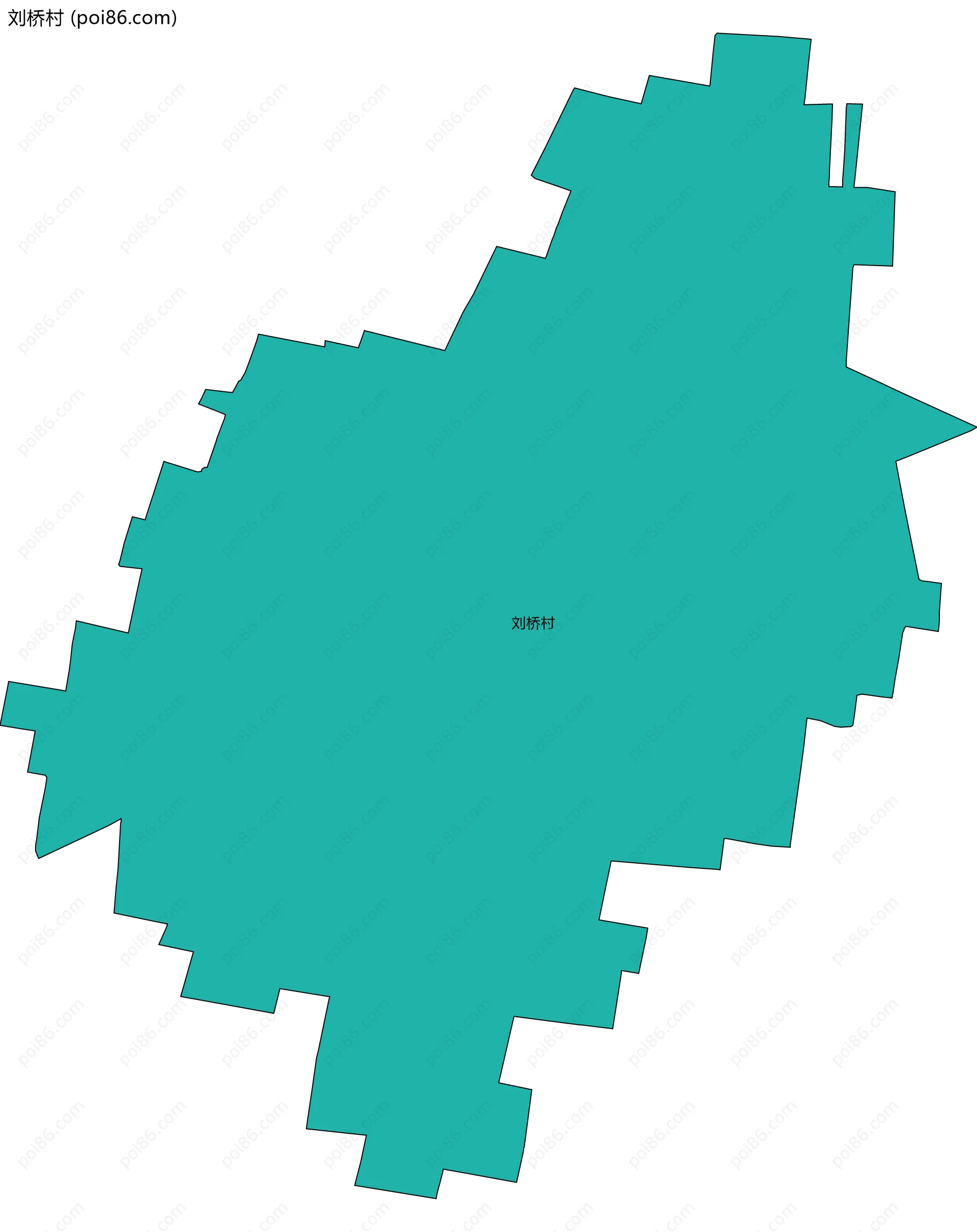 刘桥村边界地图