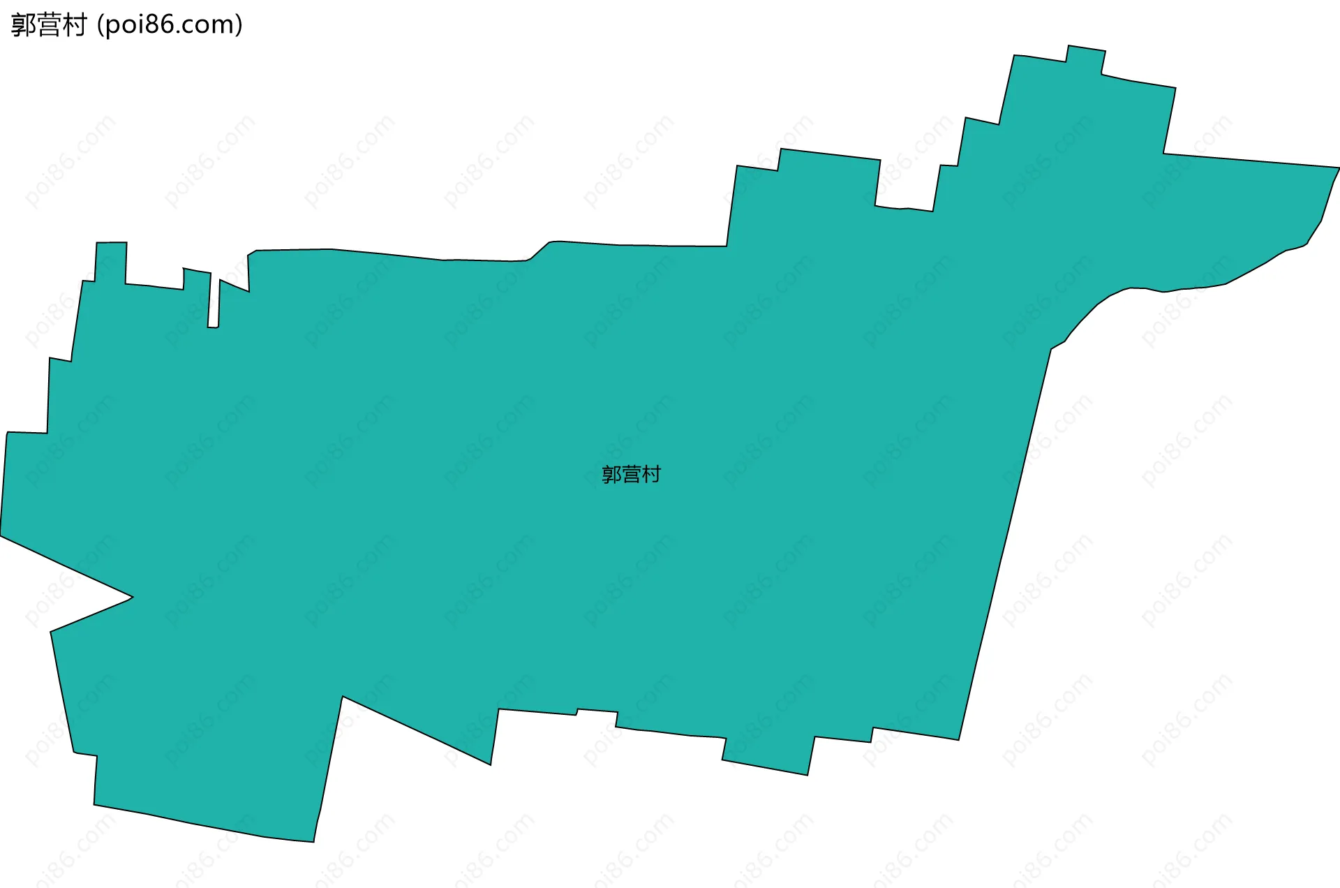 郭营村边界地图