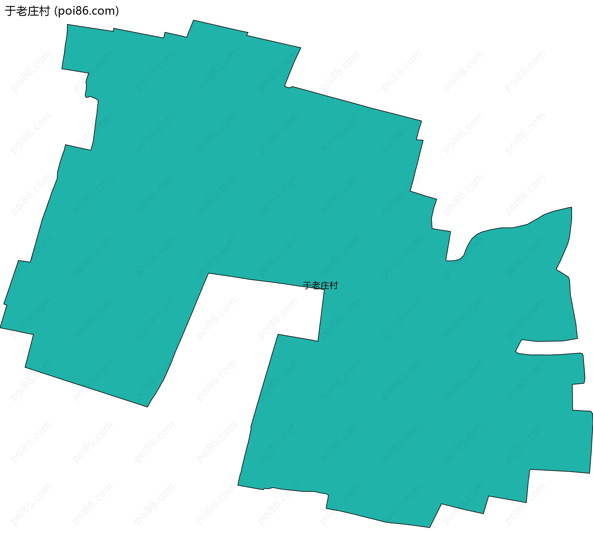 于老庄村边界地图