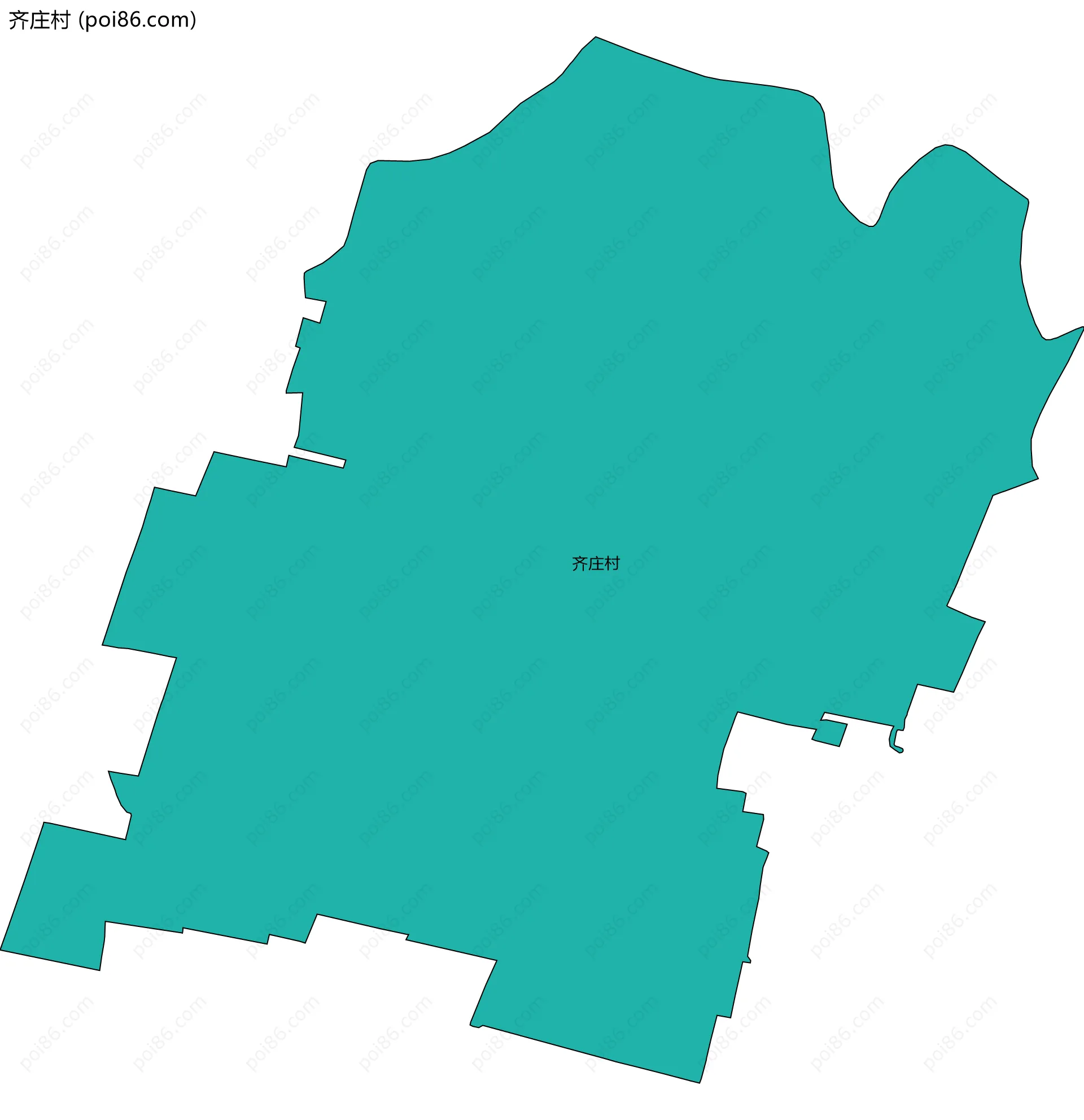 齐庄村边界地图