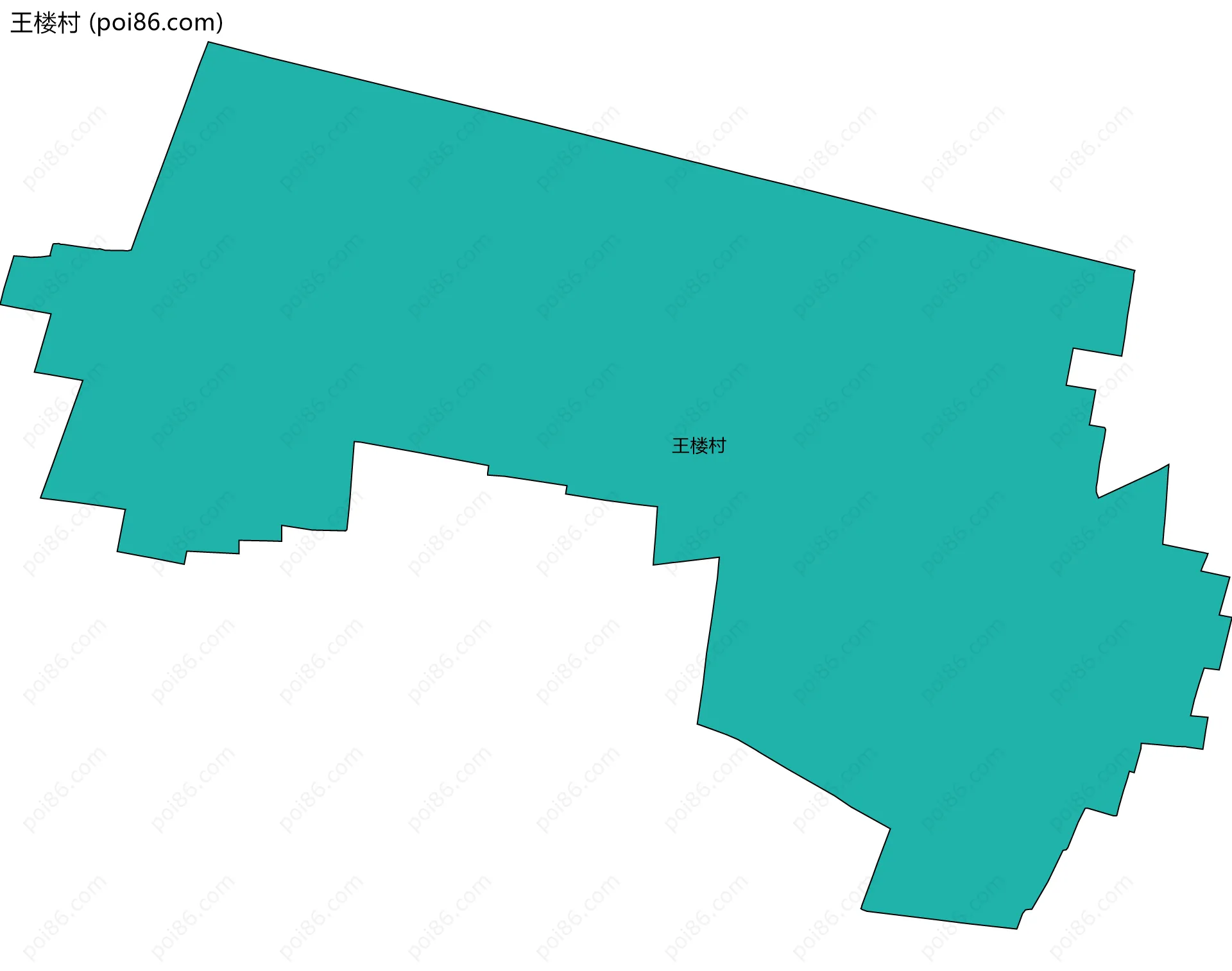 王楼村边界地图