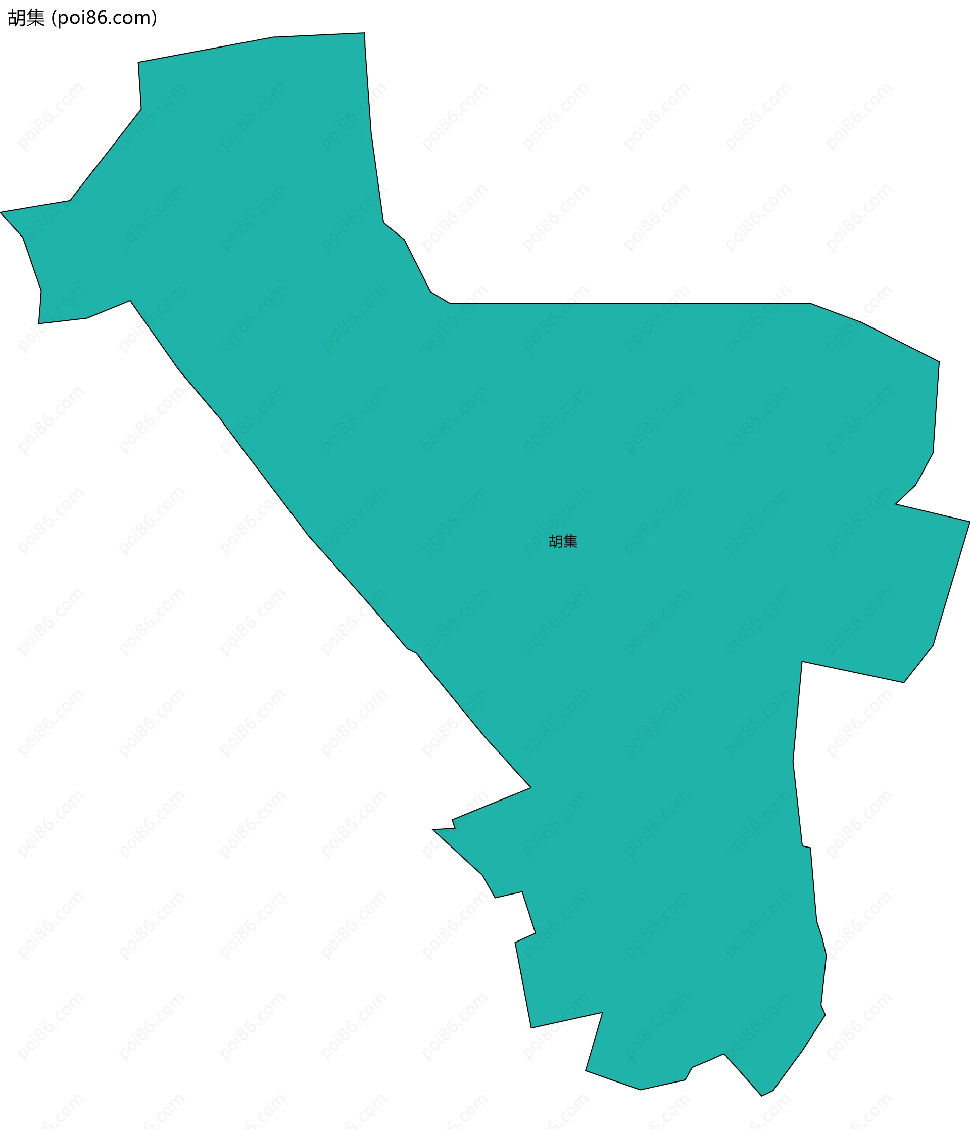胡集边界地图