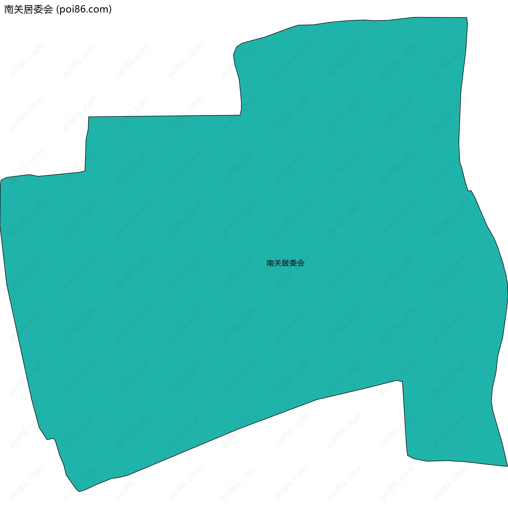 南关居委会边界地图