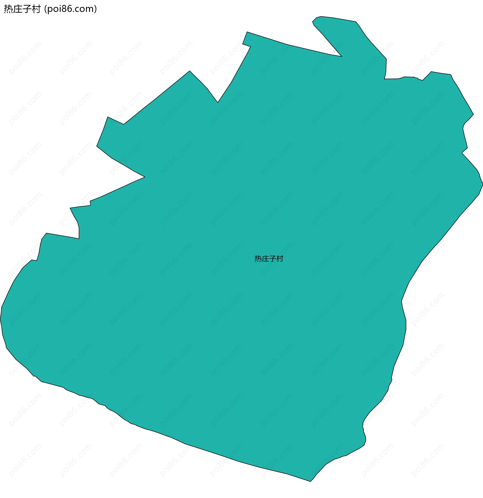 热庄子村边界地图