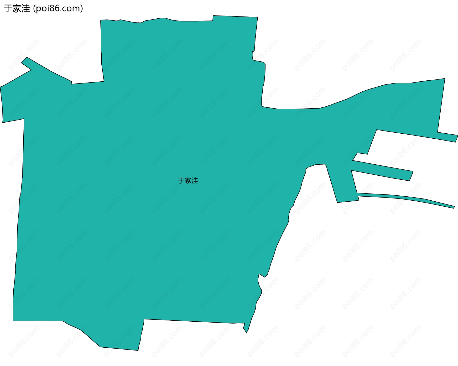 于家洼边界地图