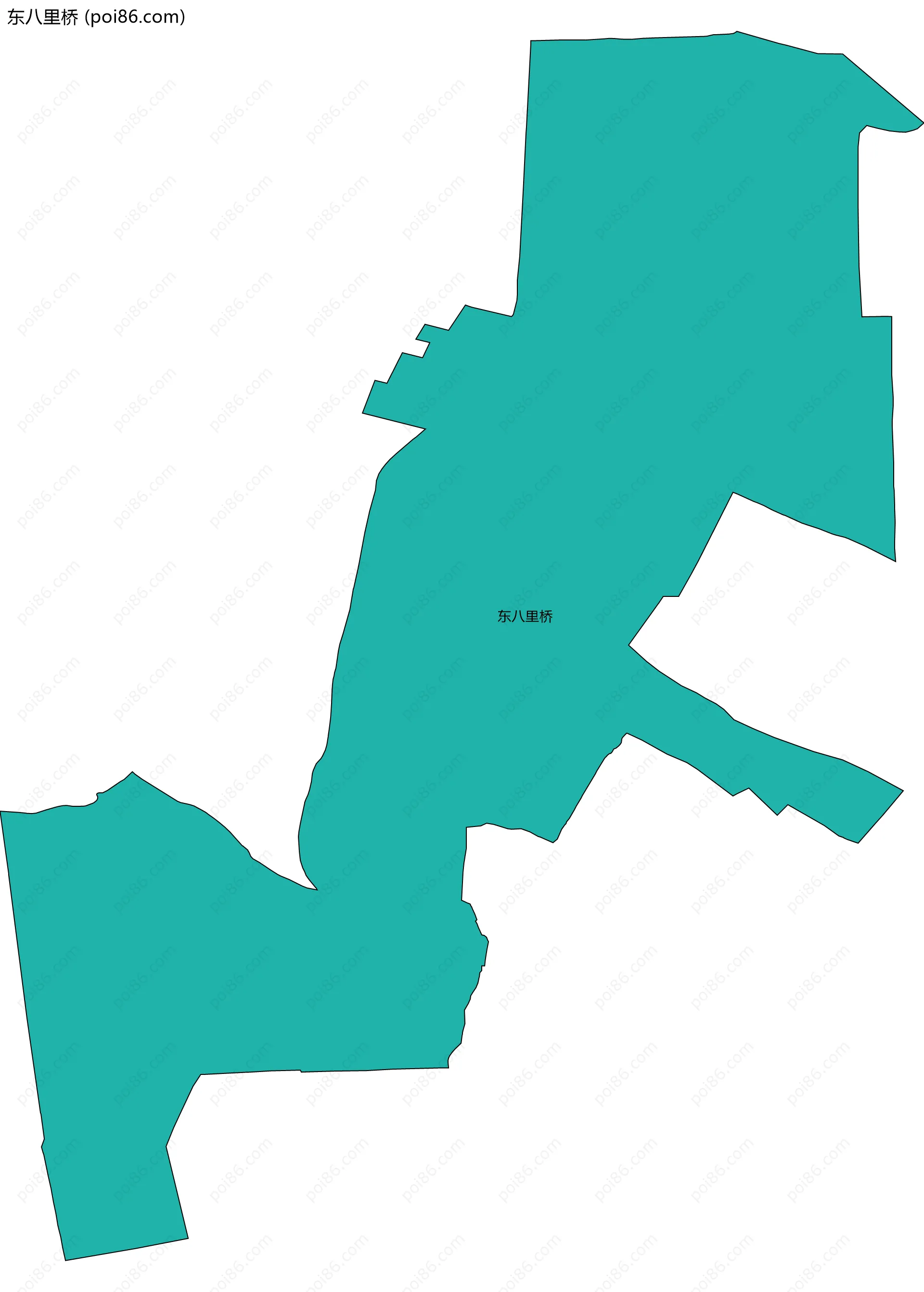 东八里桥边界地图