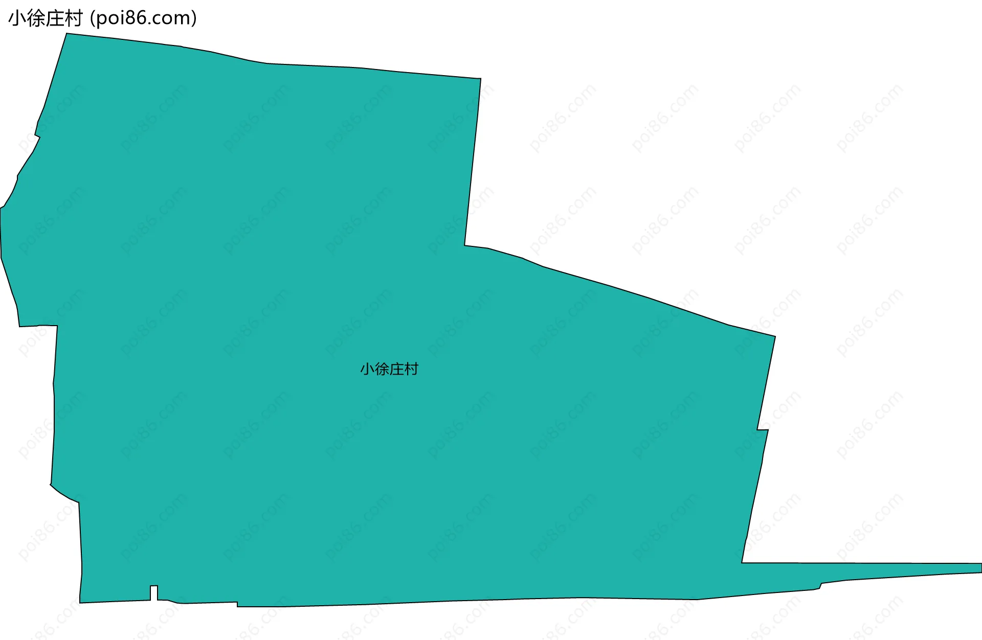 小徐庄村边界地图
