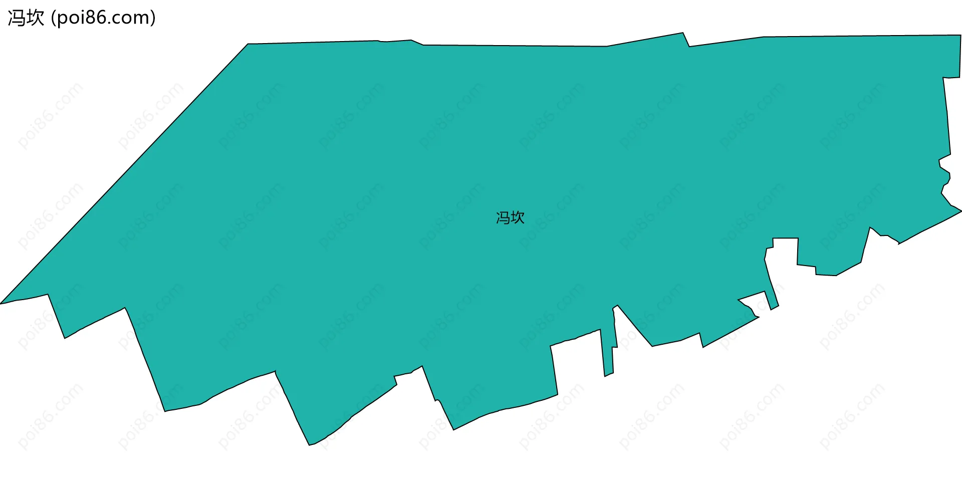 冯坎边界地图