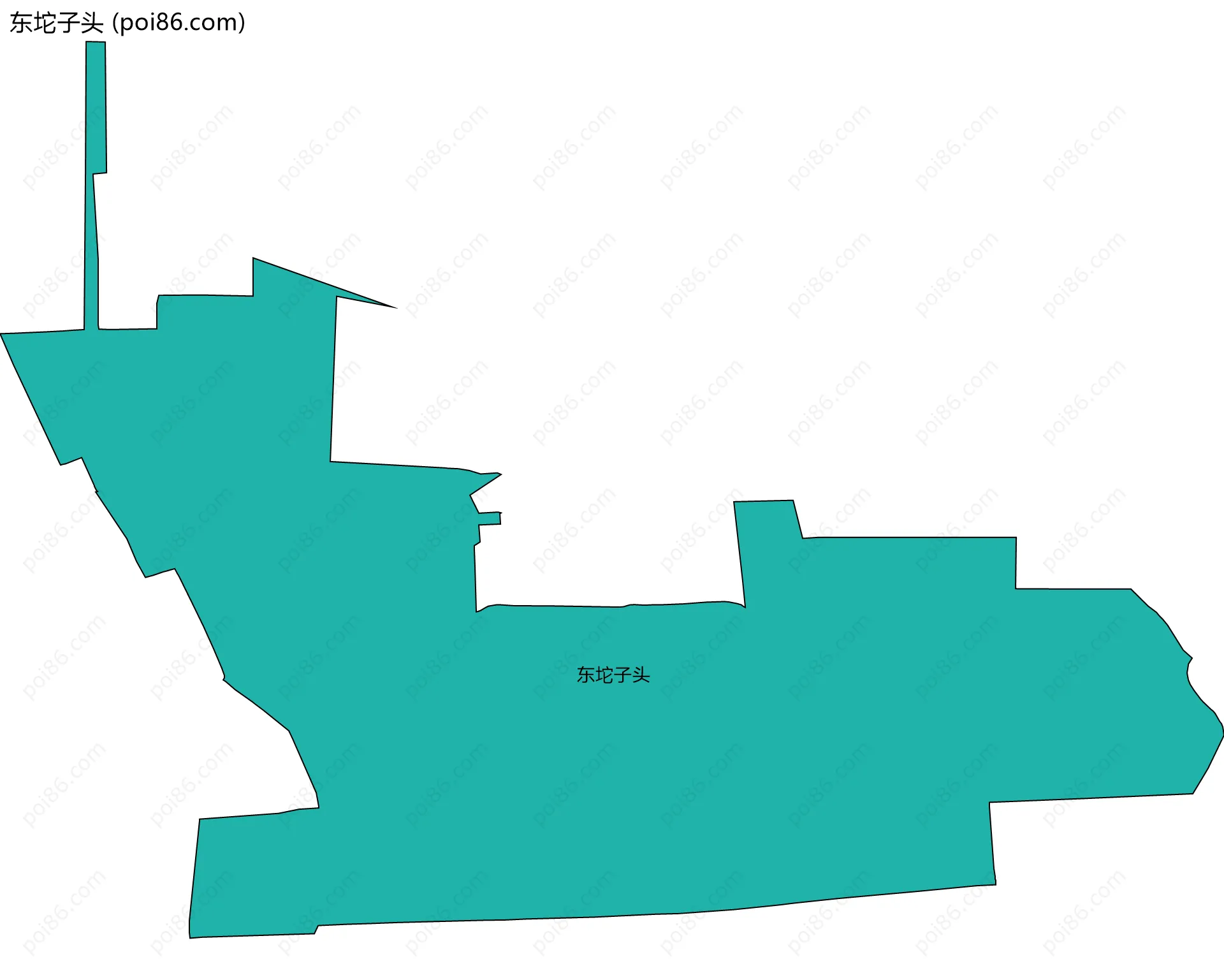 东坨子头边界地图