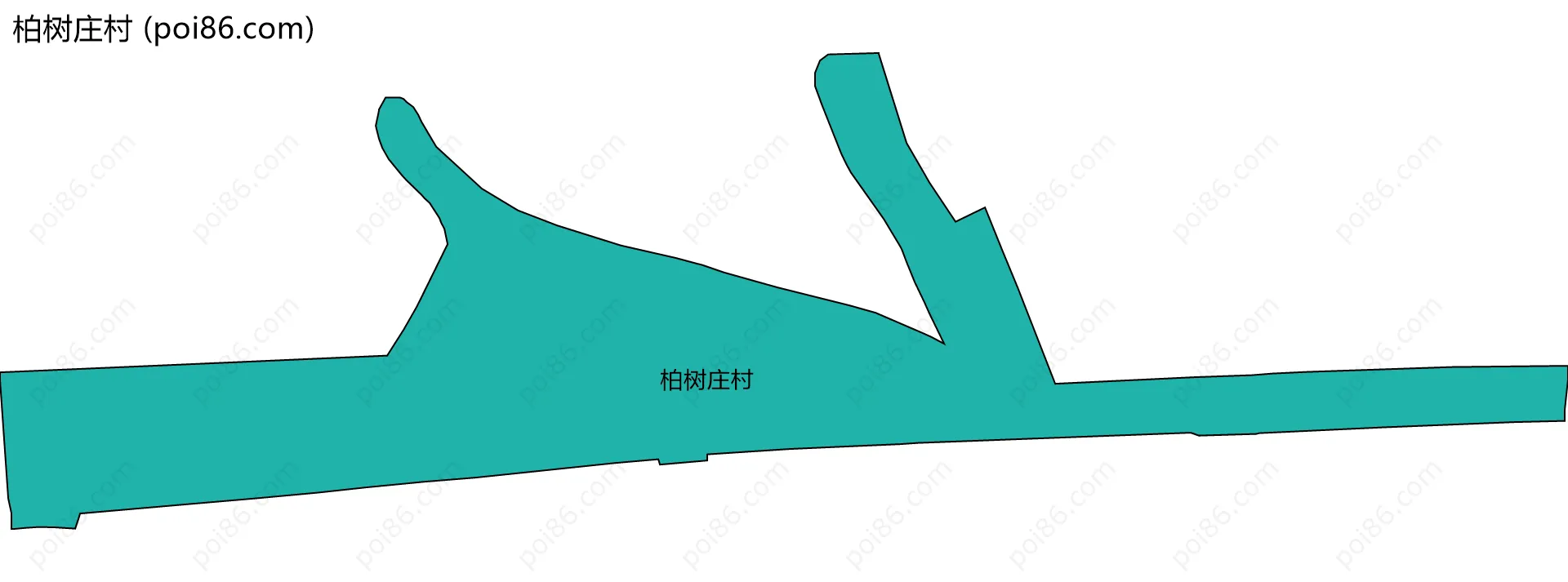 柏树庄村边界地图