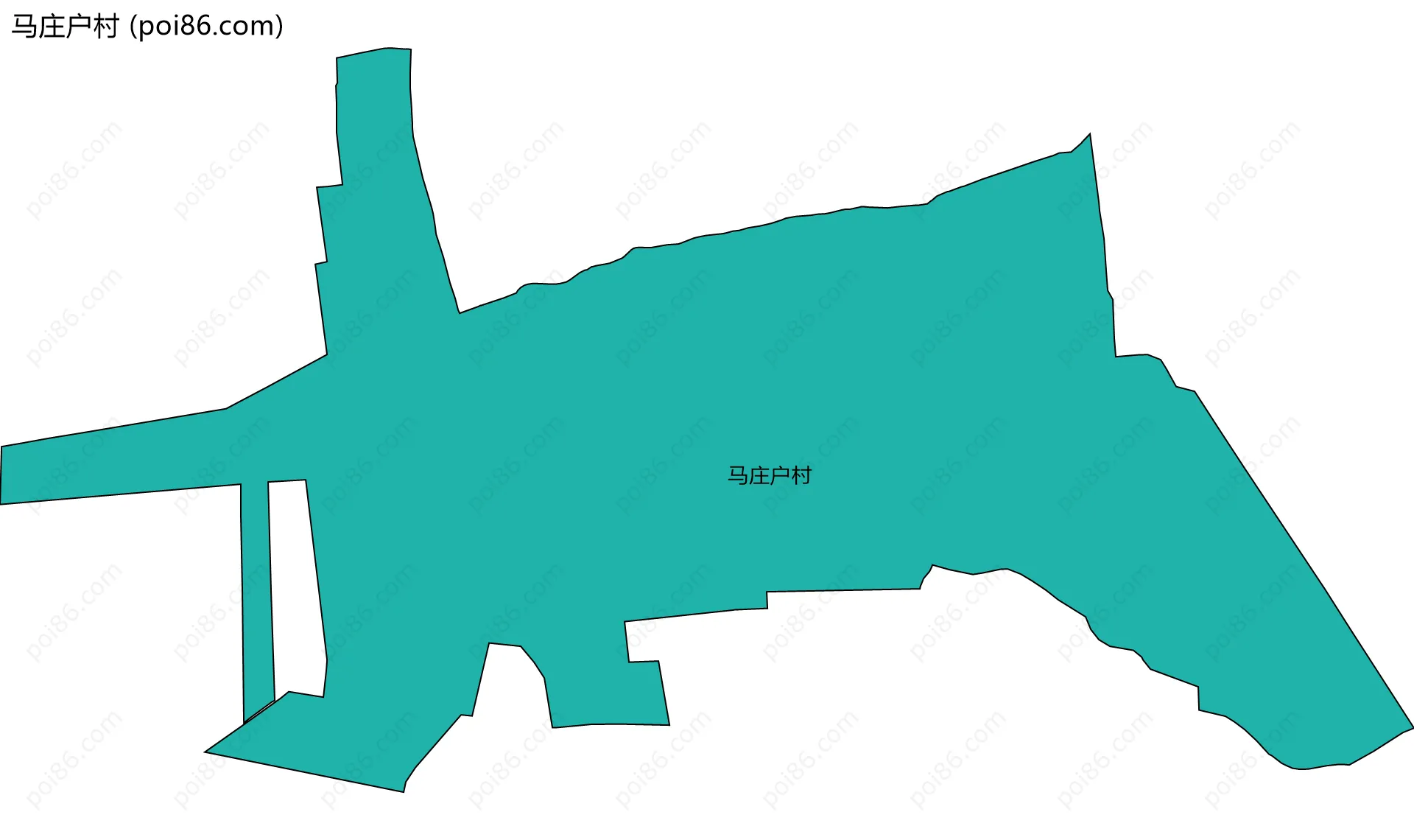 马庄户村边界地图