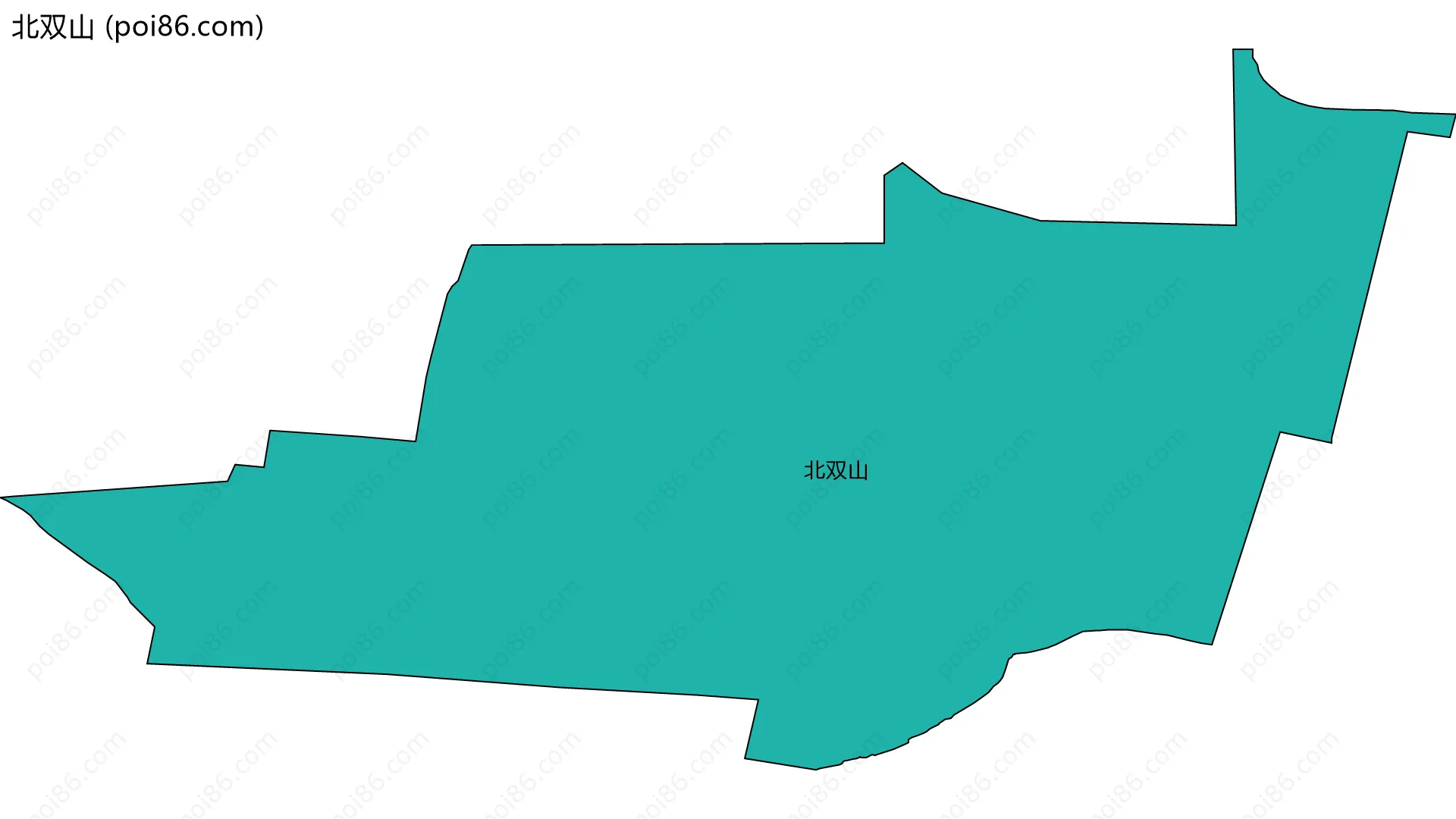 北双山边界地图