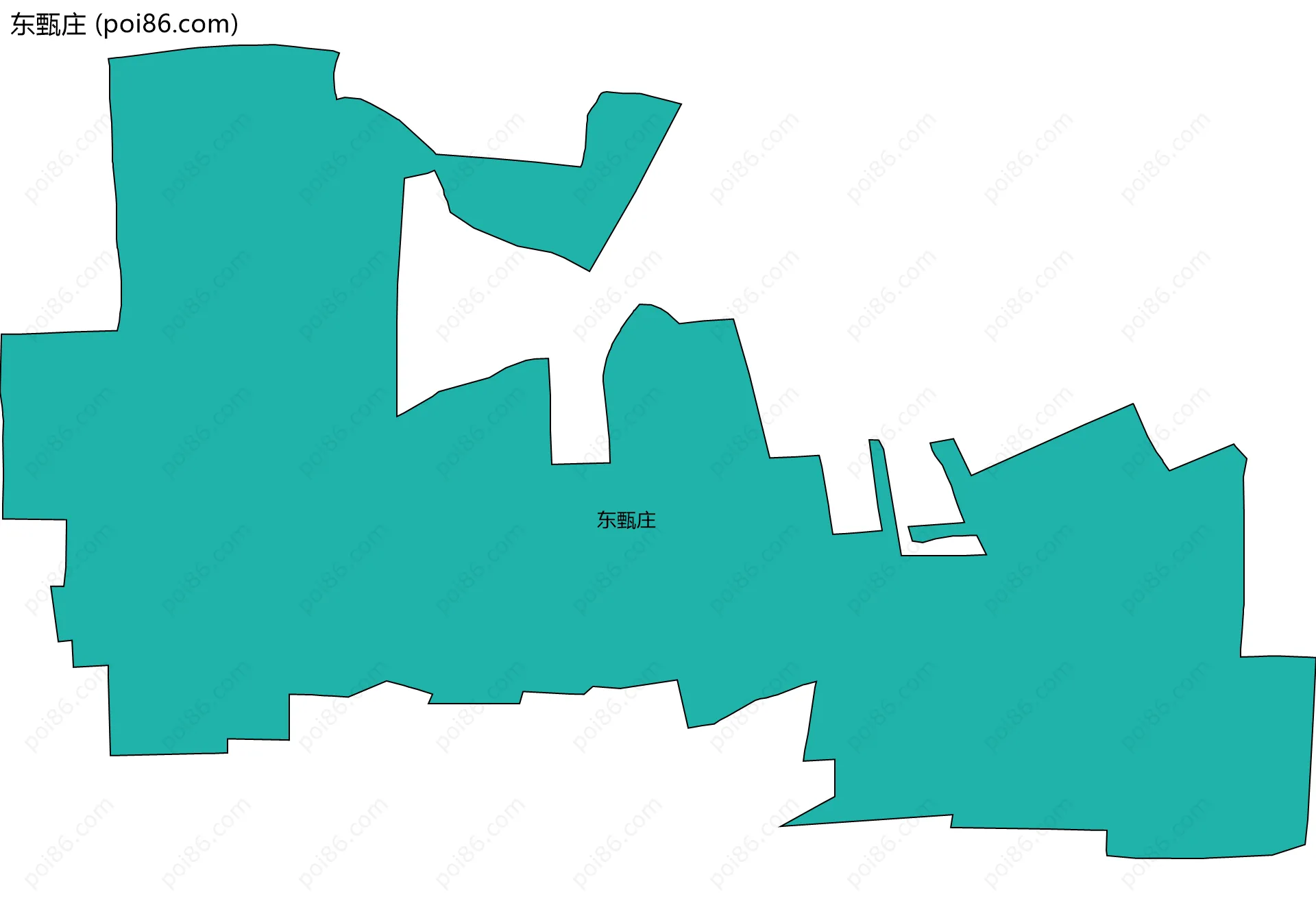 东甄庄边界地图