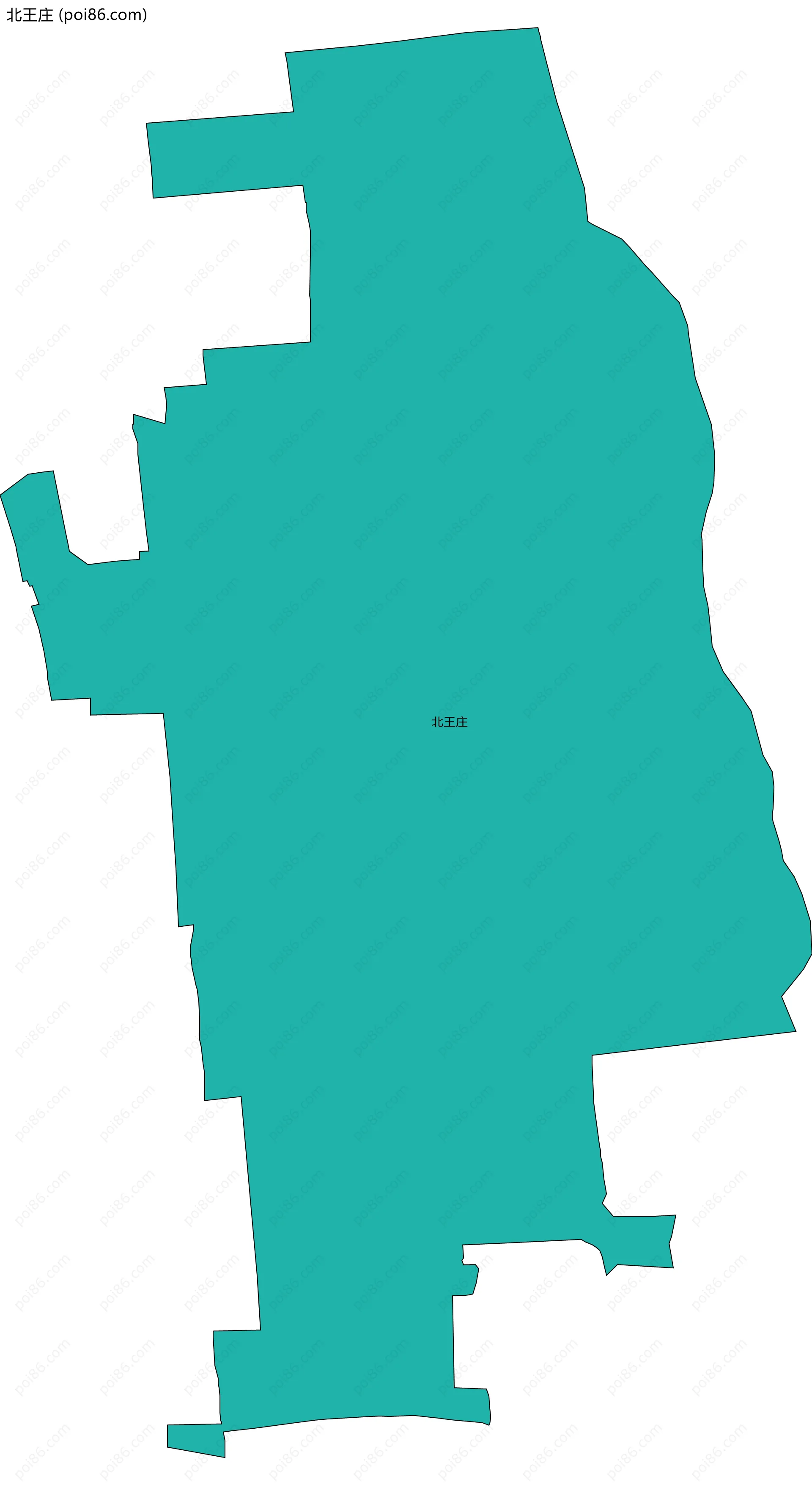 北王庄边界地图