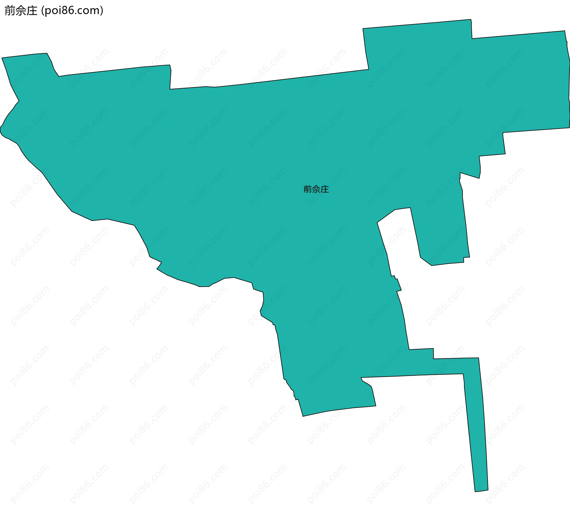 前佘庄边界地图