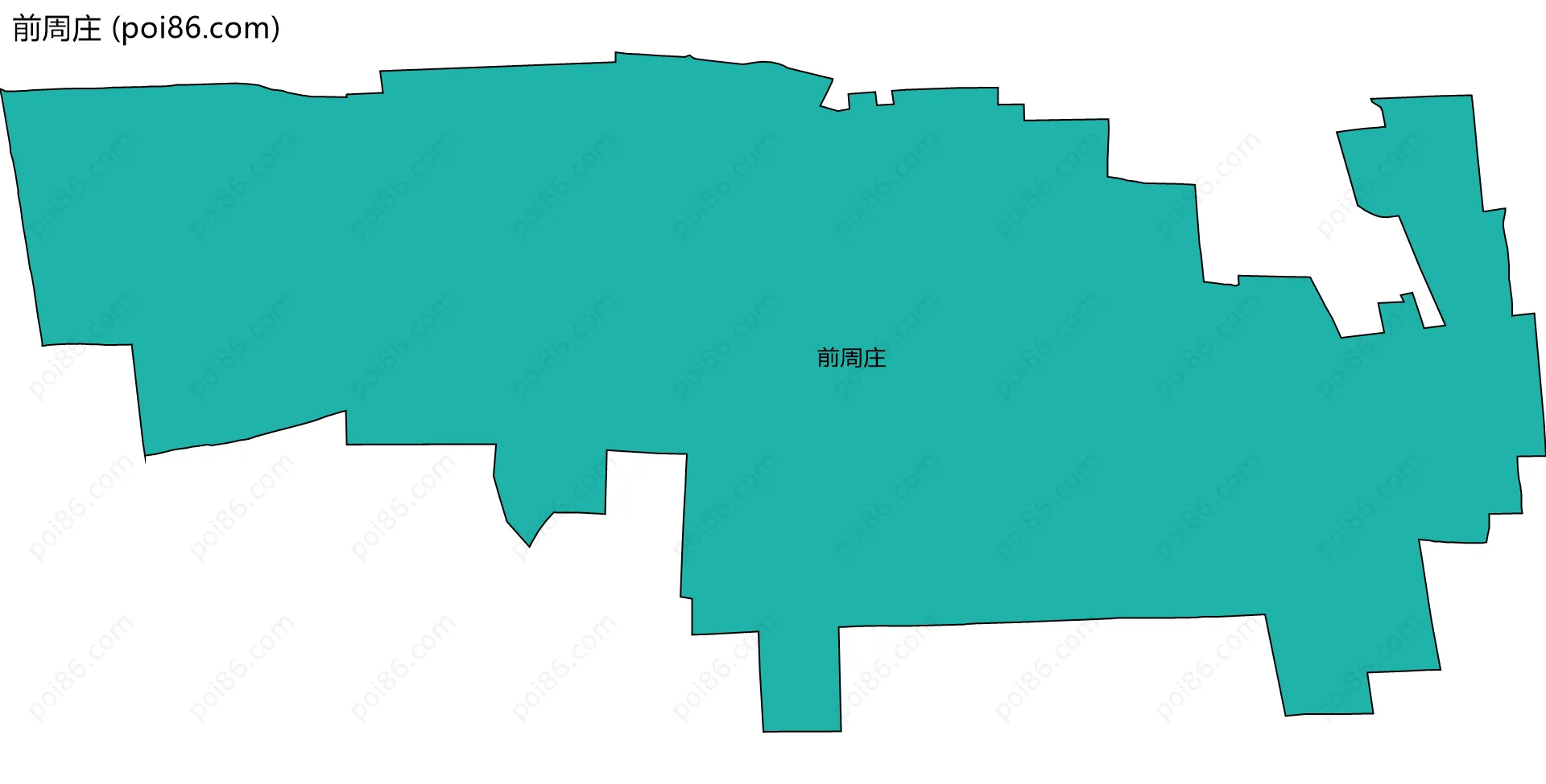 前周庄边界地图