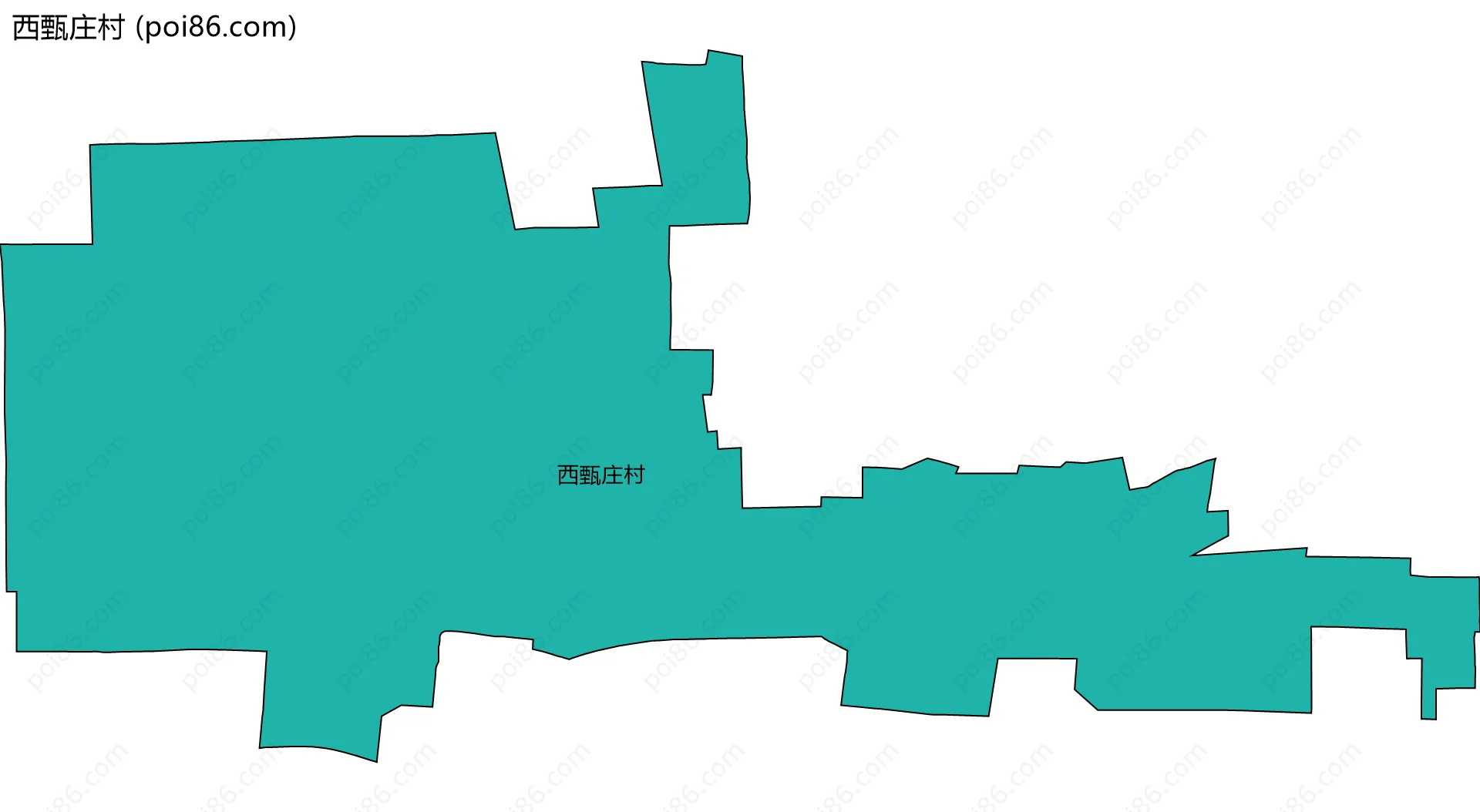 西甄庄村边界地图