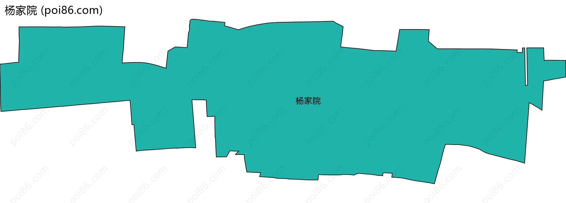 杨家院边界地图