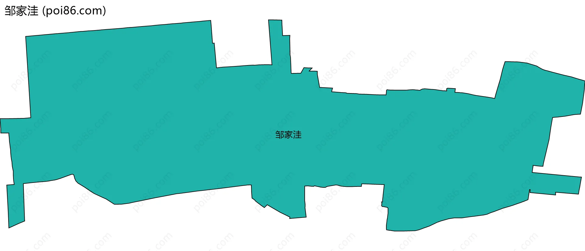 邹家洼边界地图