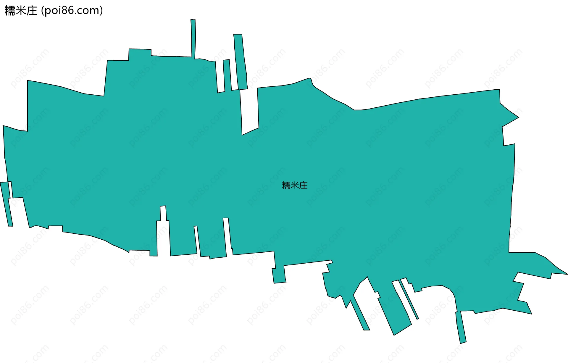 糯米庄边界地图
