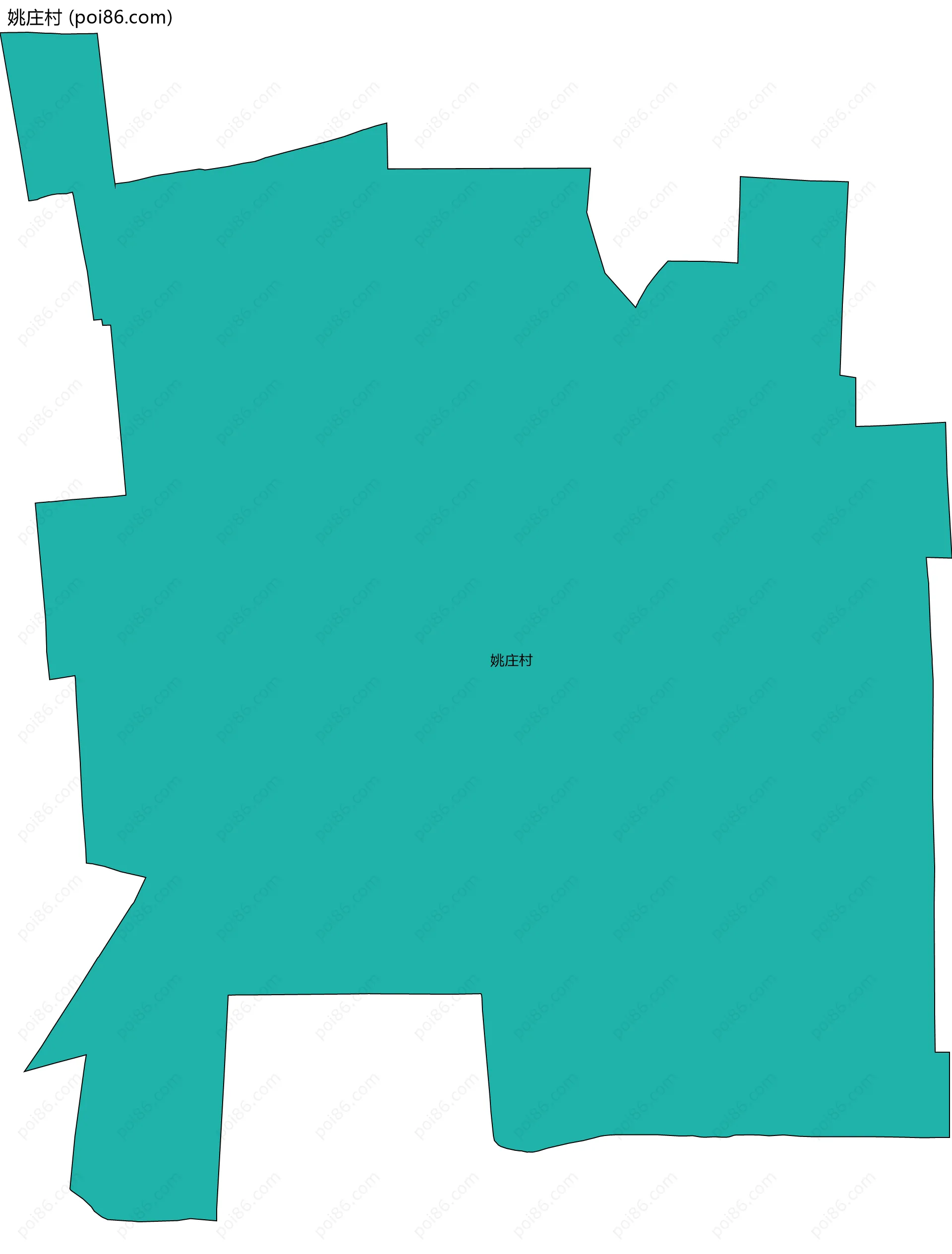 姚庄村边界地图