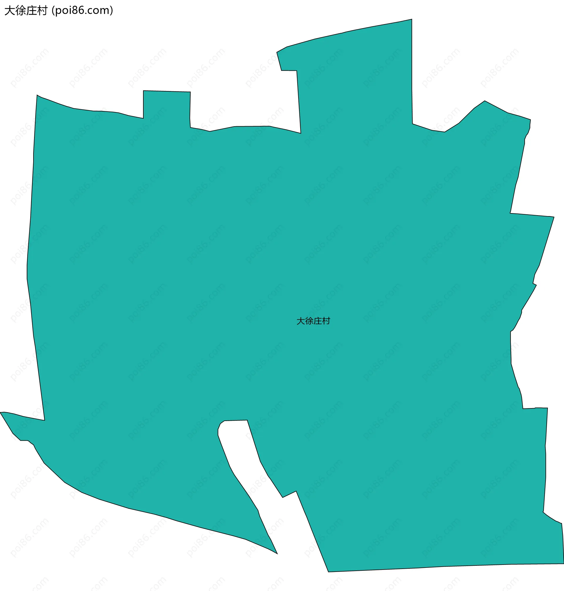 大徐庄村边界地图