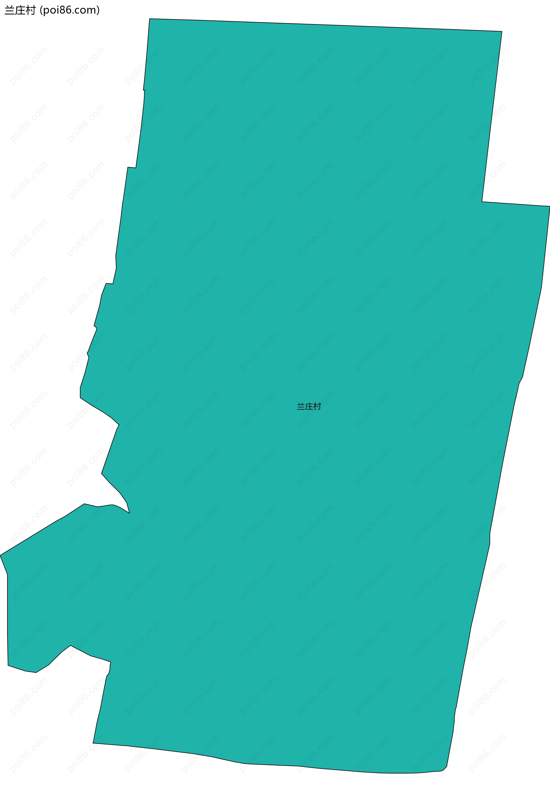 兰庄村边界地图
