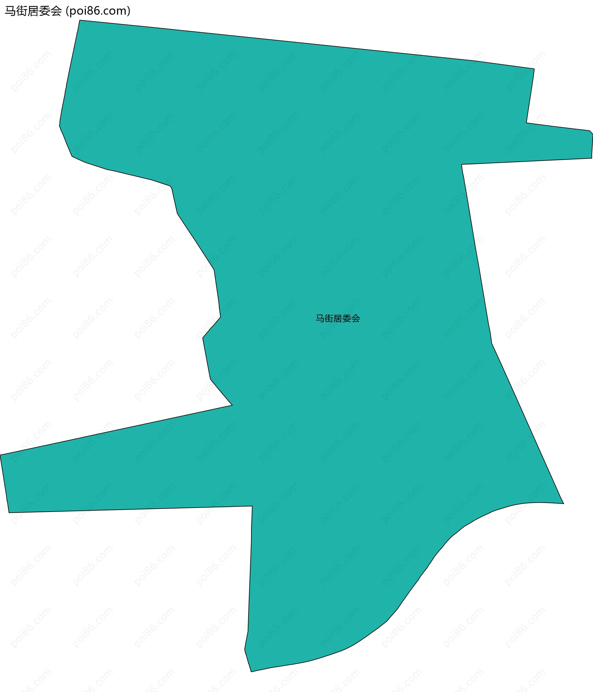 马街居委会边界地图