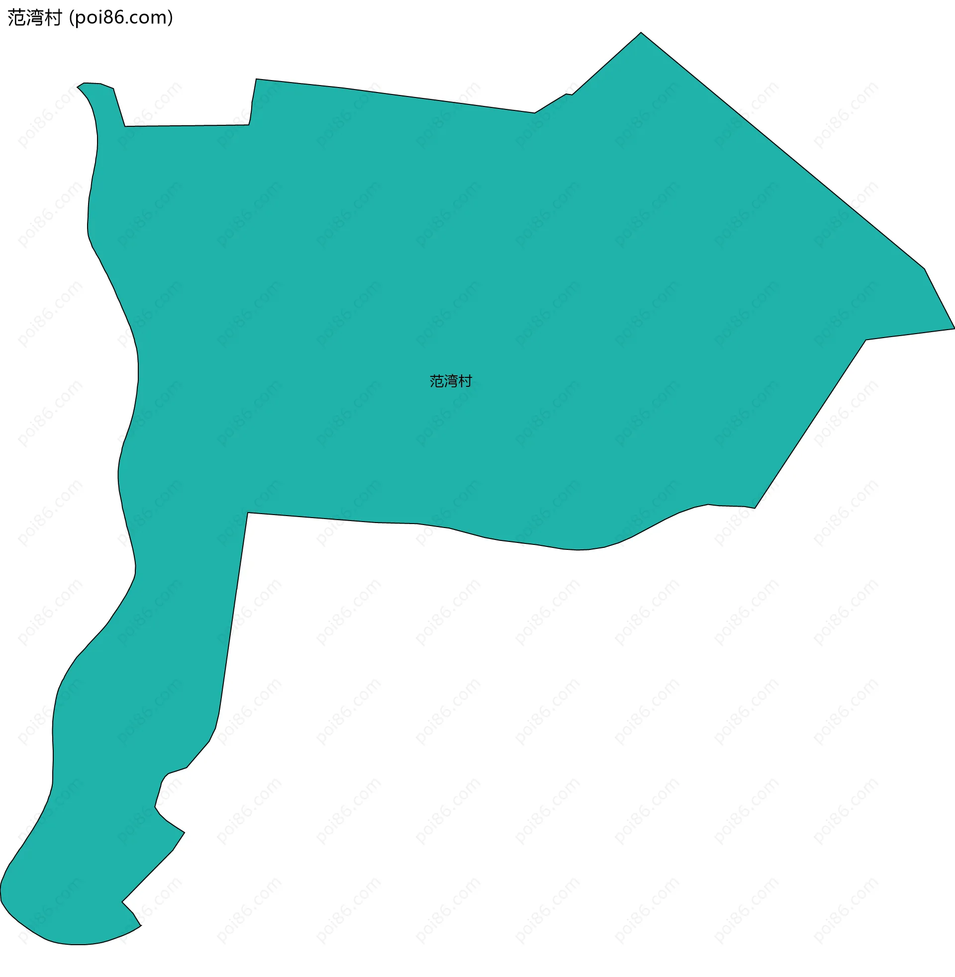 范湾村边界地图