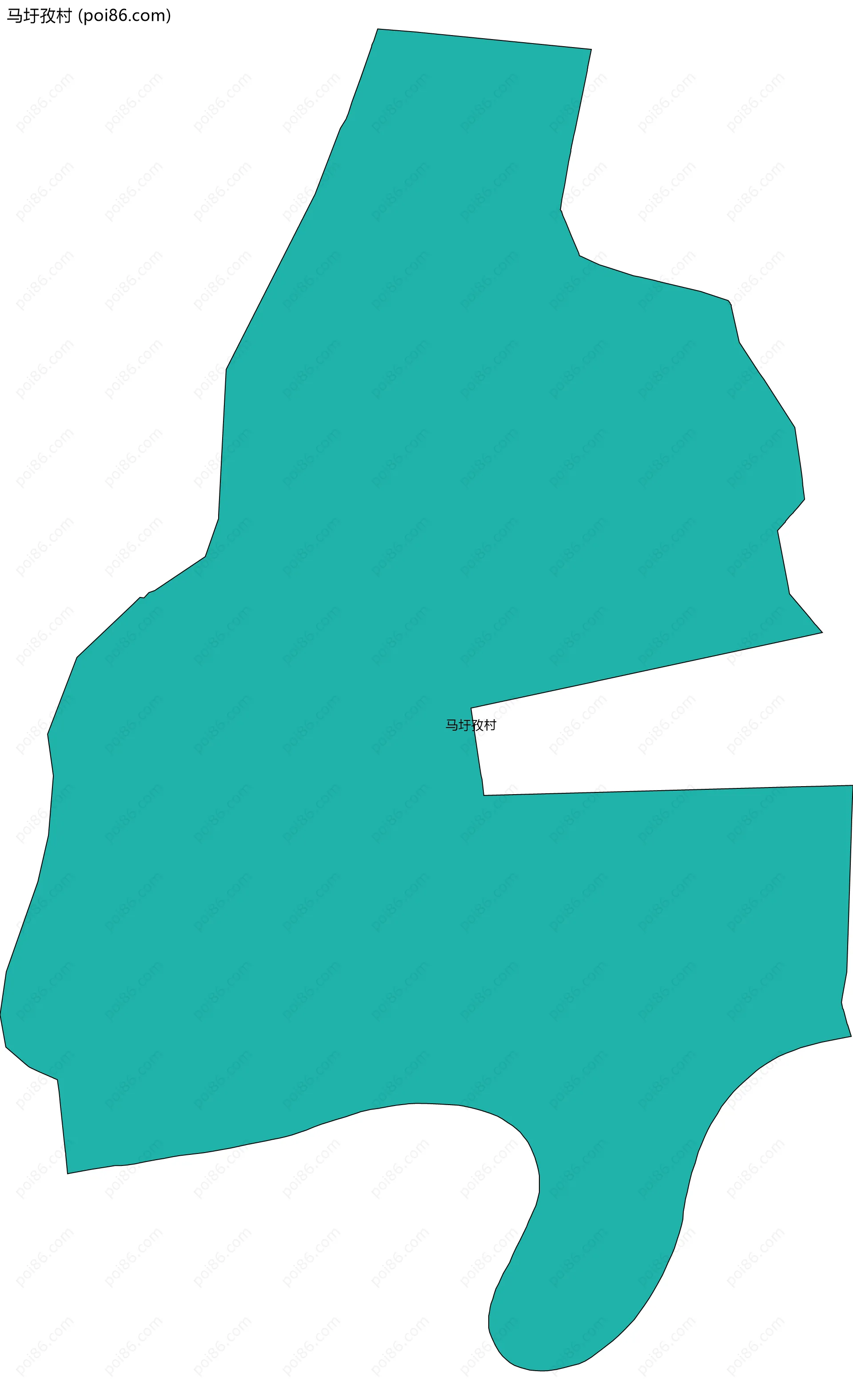 马圩孜村边界地图