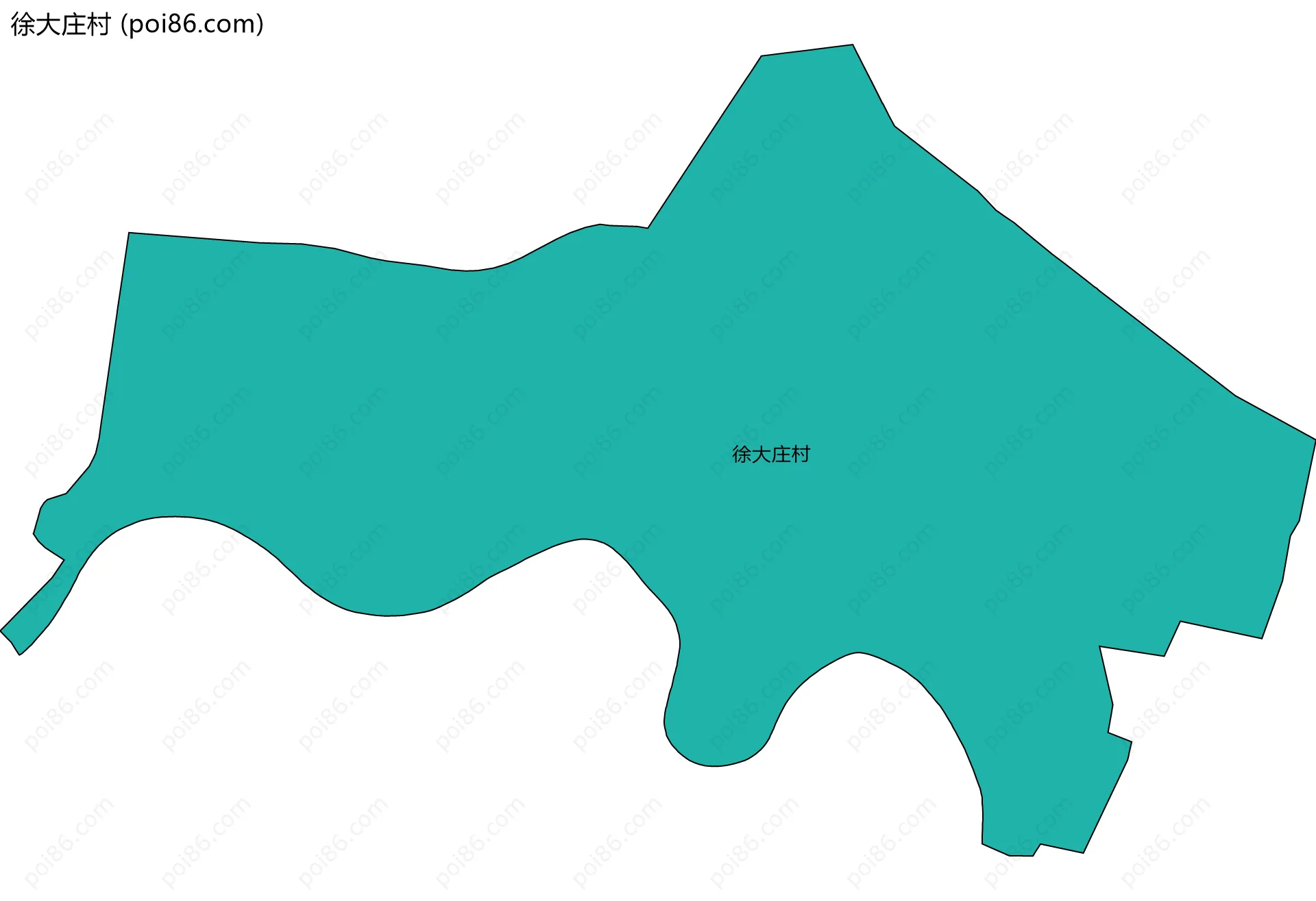 徐大庄村边界地图