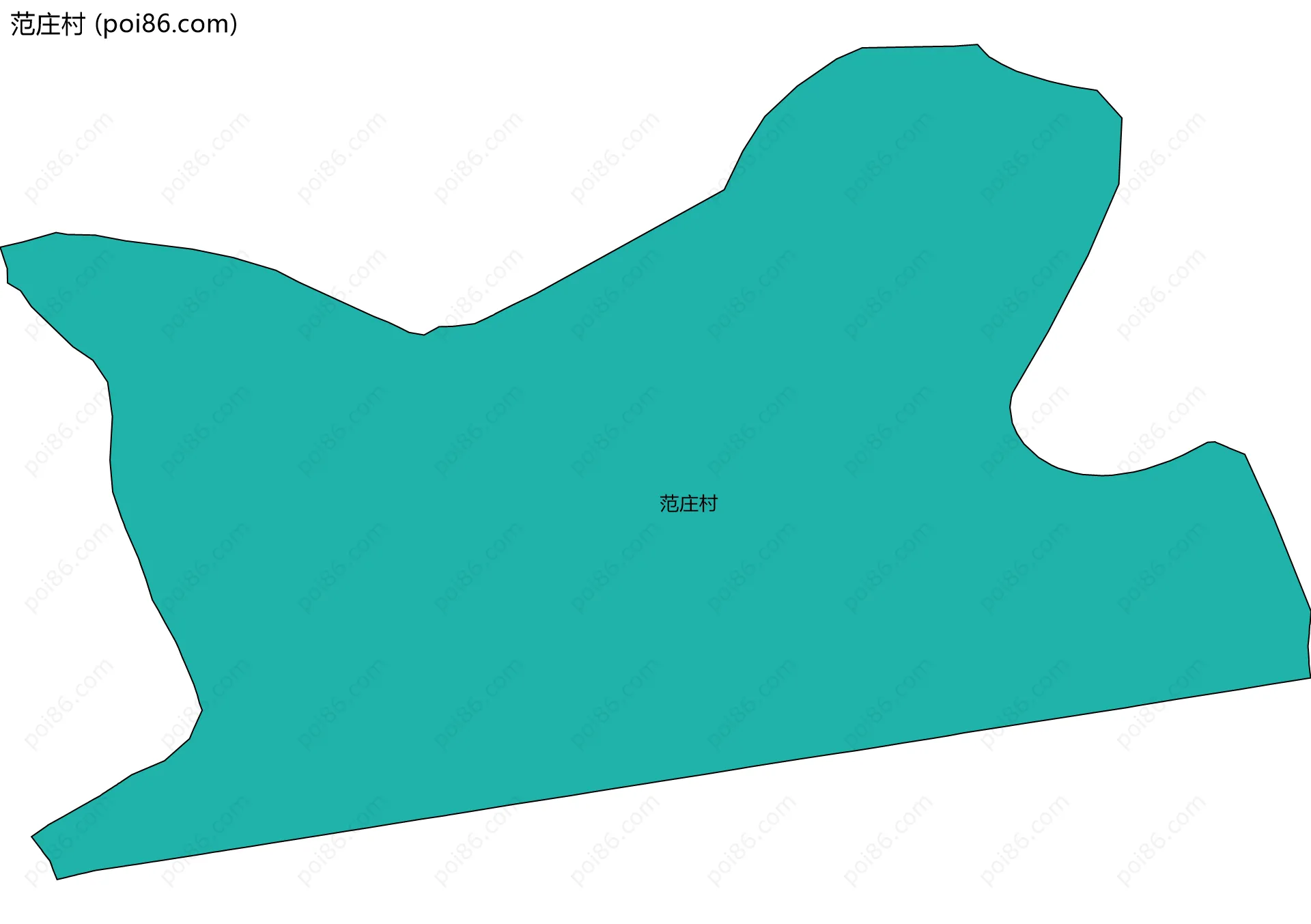 范庄村边界地图