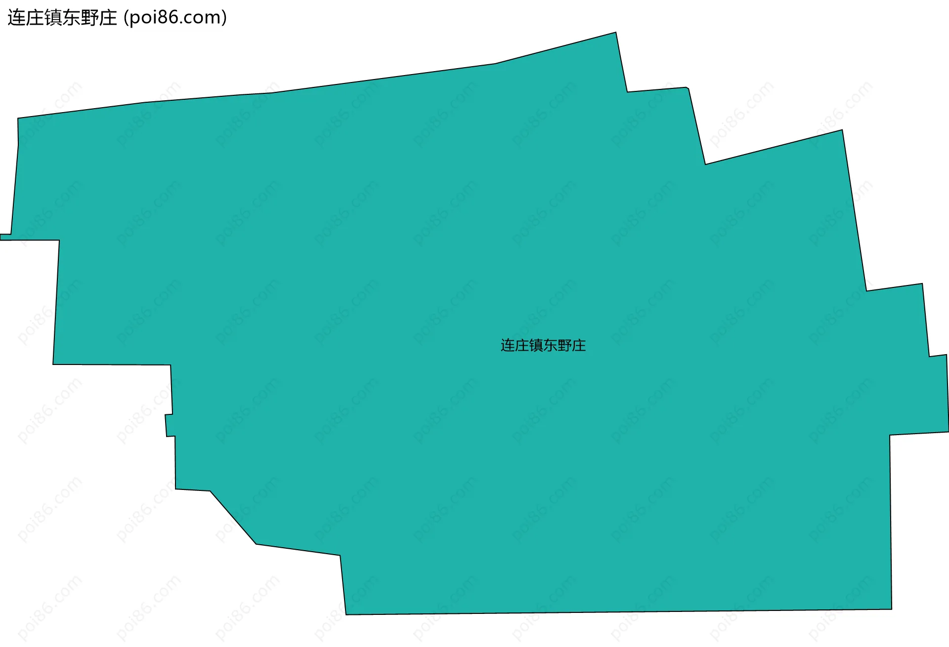 连庄镇东野庄边界地图
