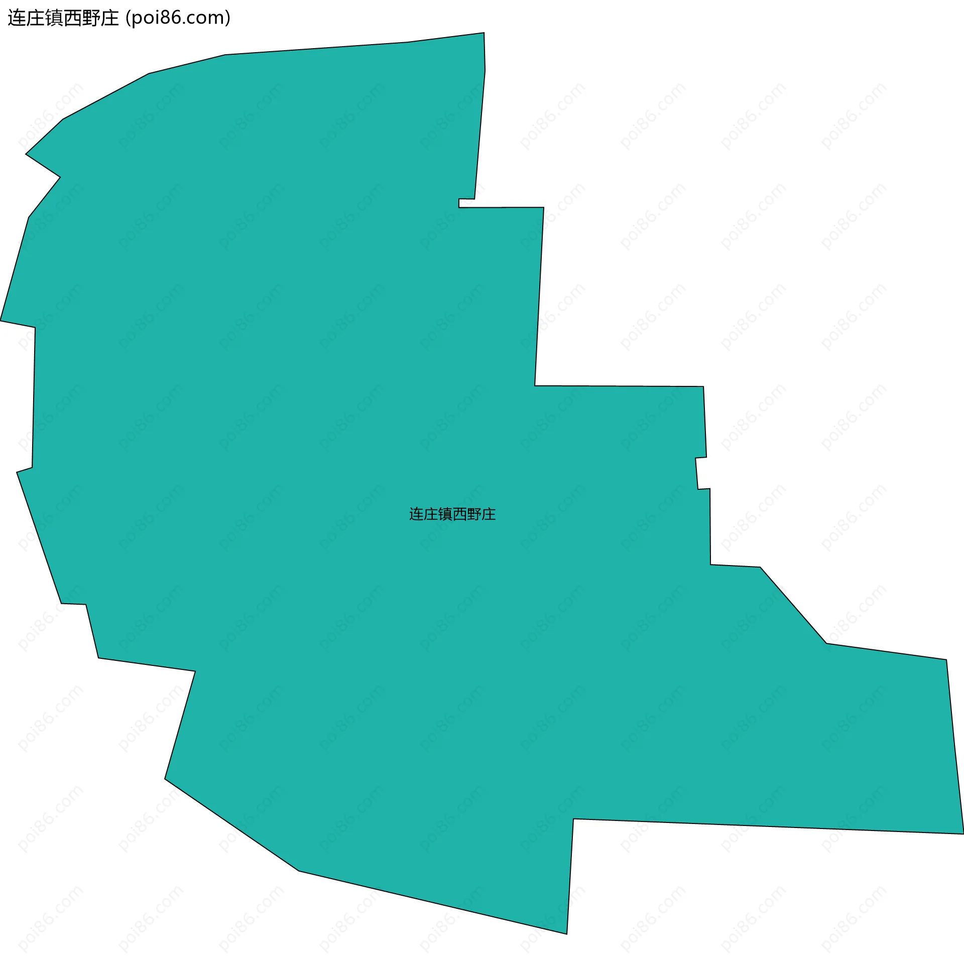 连庄镇西野庄边界地图