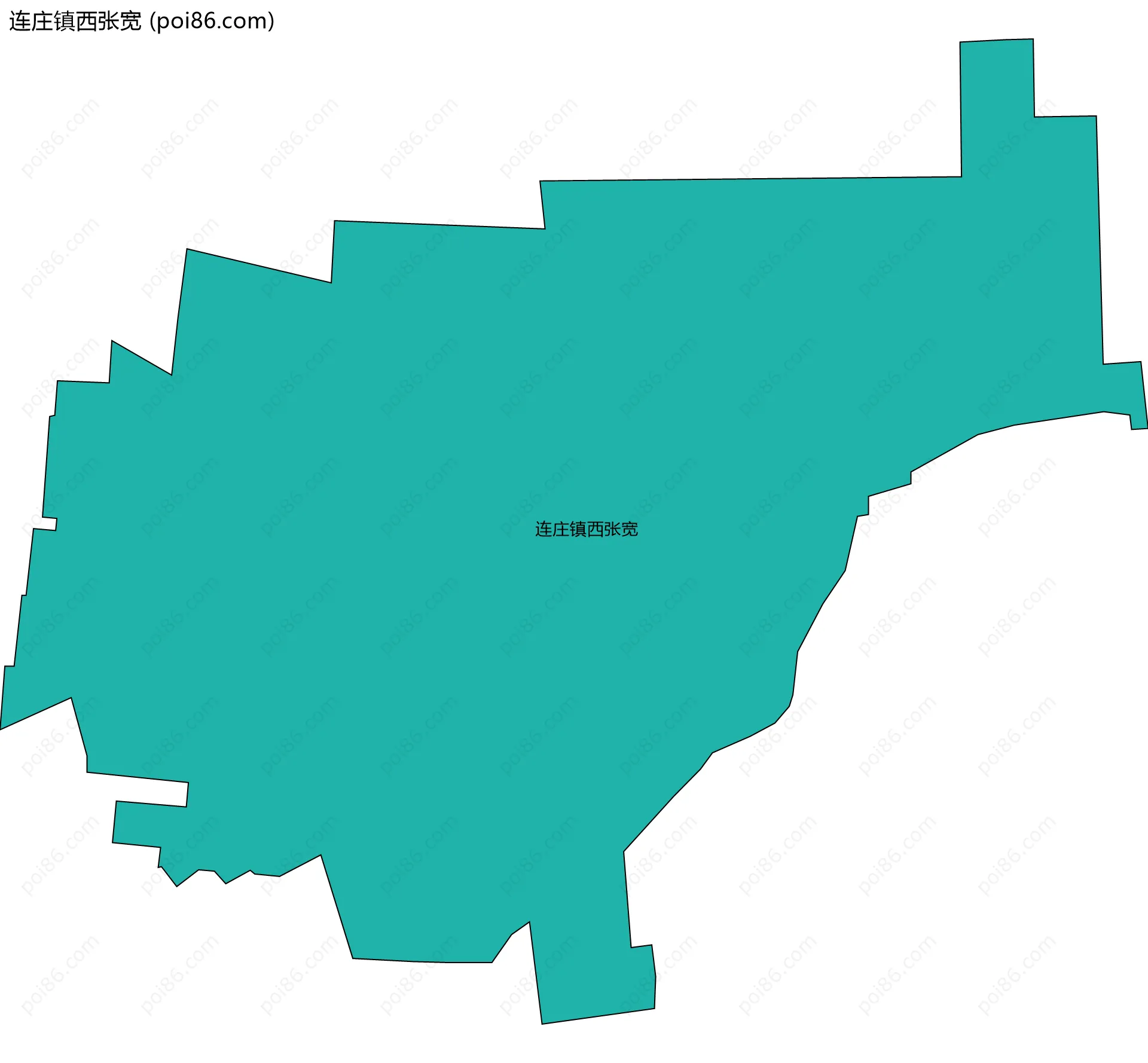 连庄镇西张宽边界地图