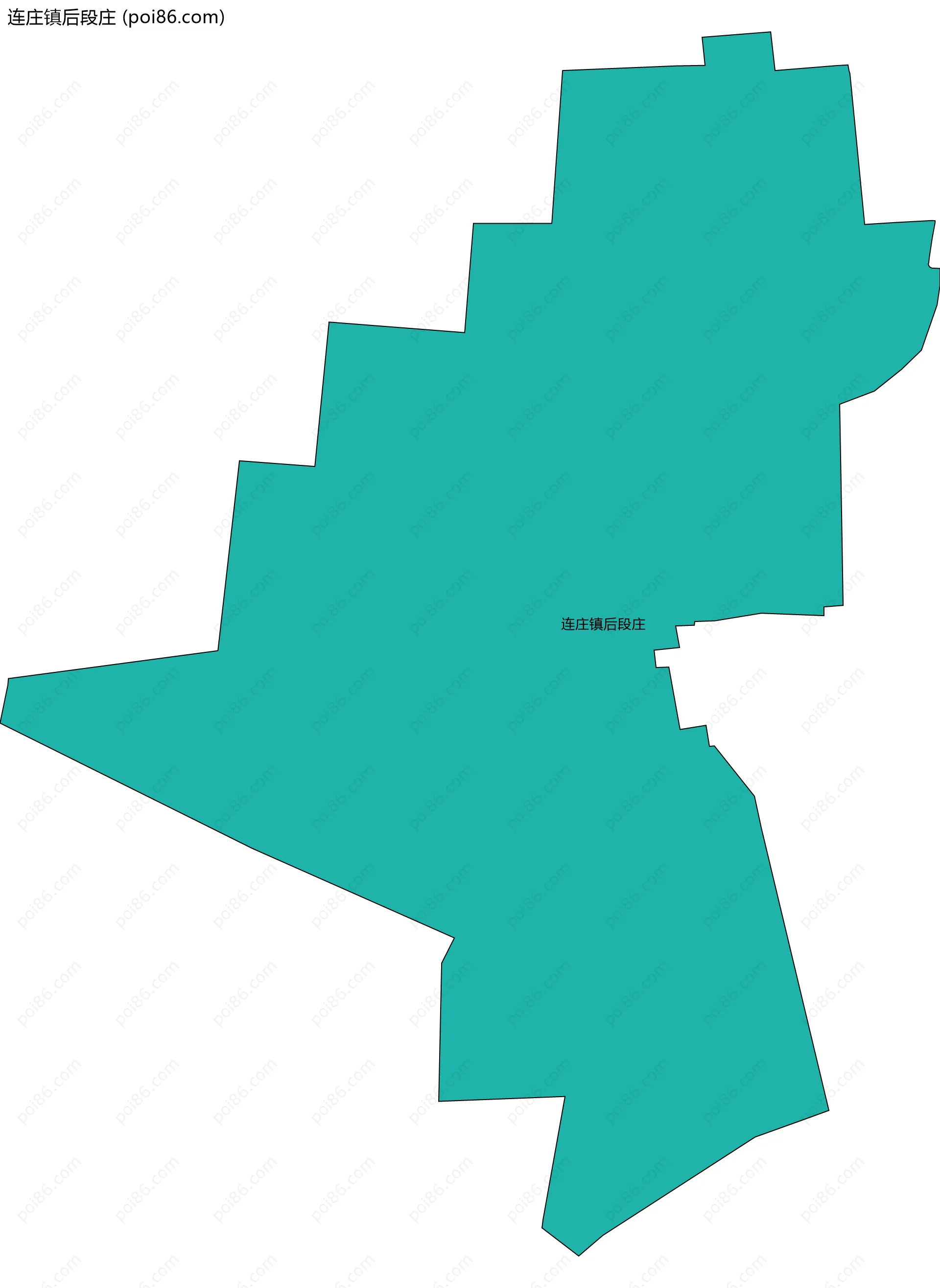 连庄镇后段庄边界地图