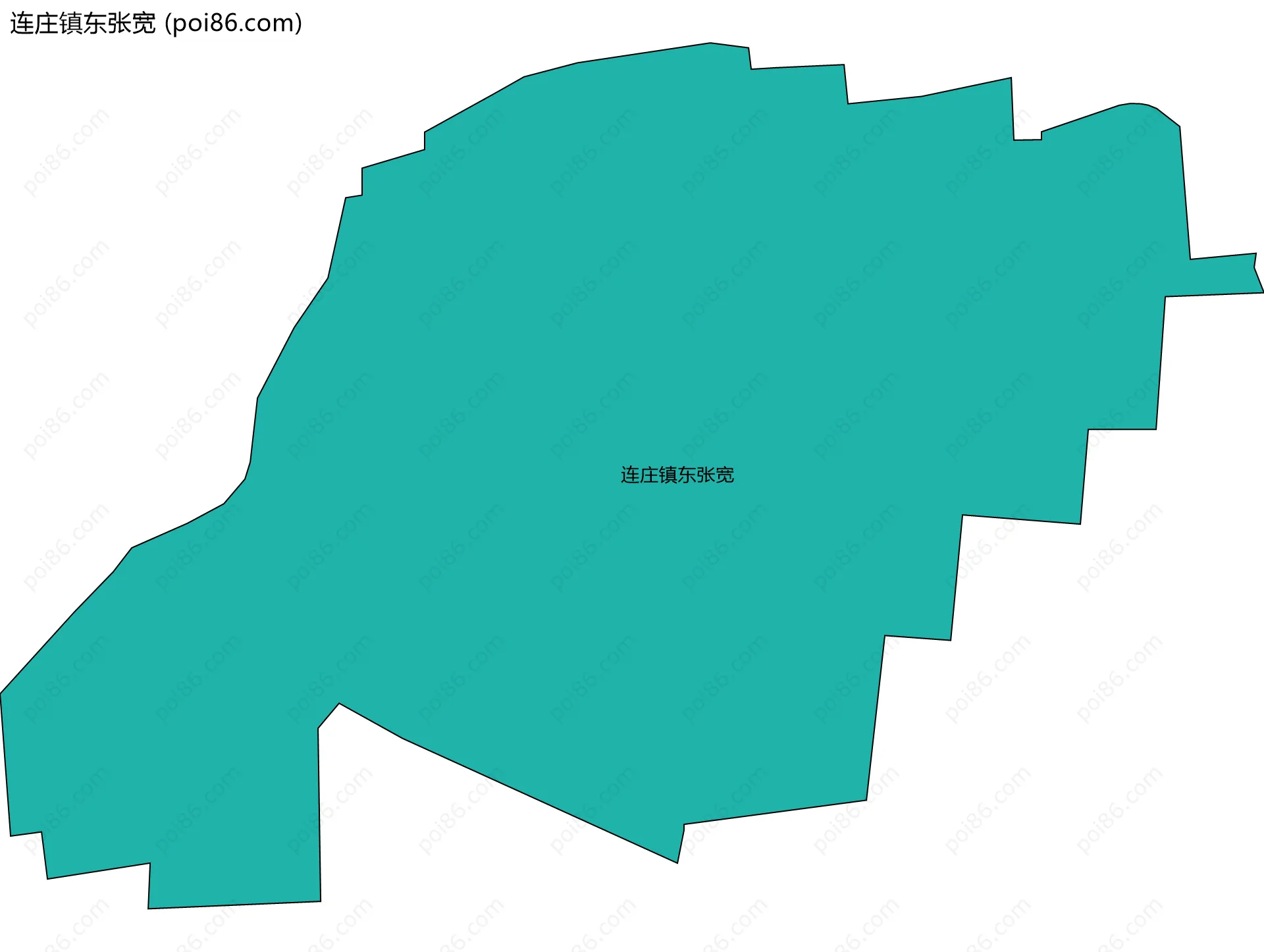 连庄镇东张宽边界地图
